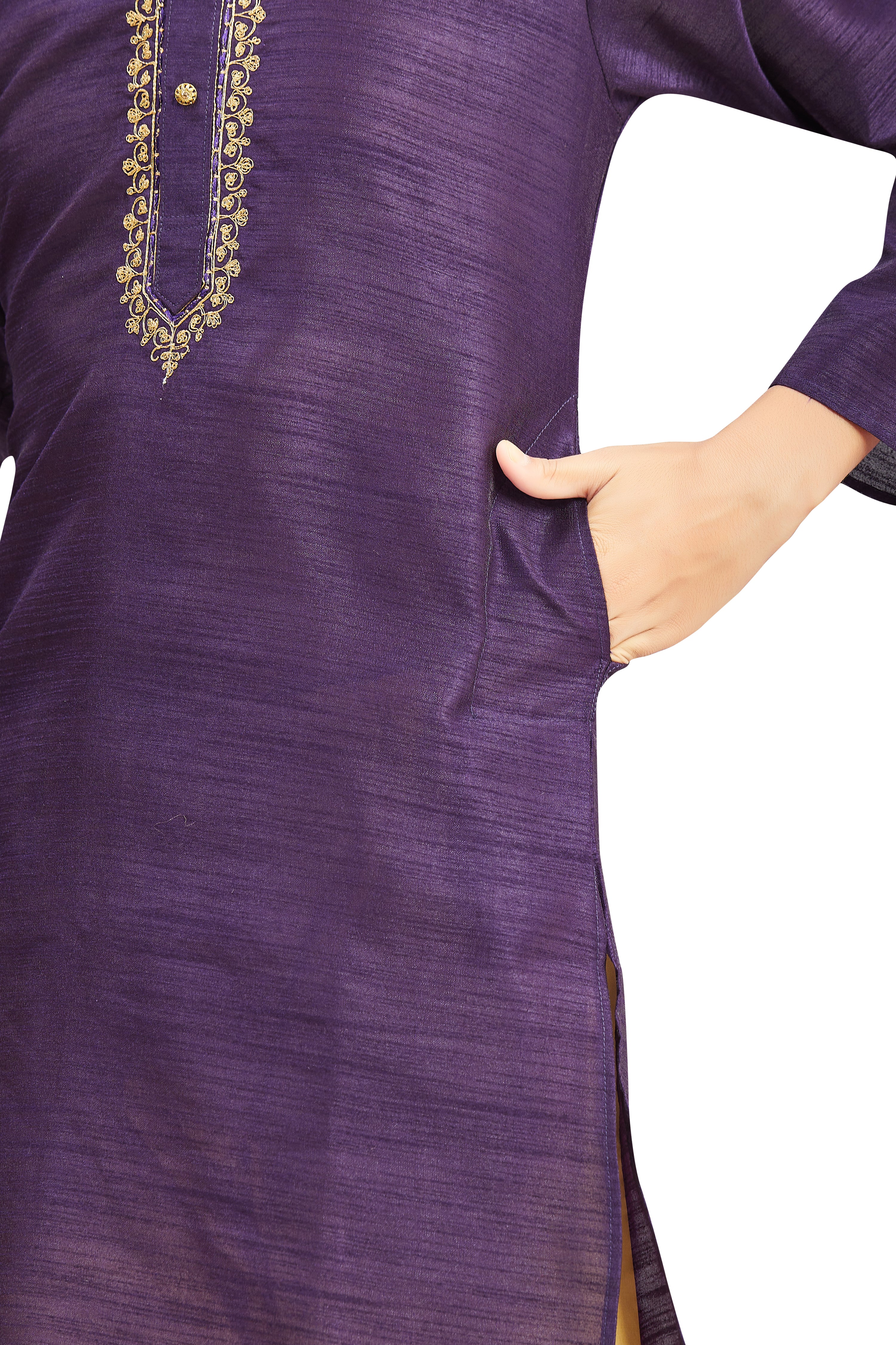Boys Embroidered Kurta - Roop Darshan