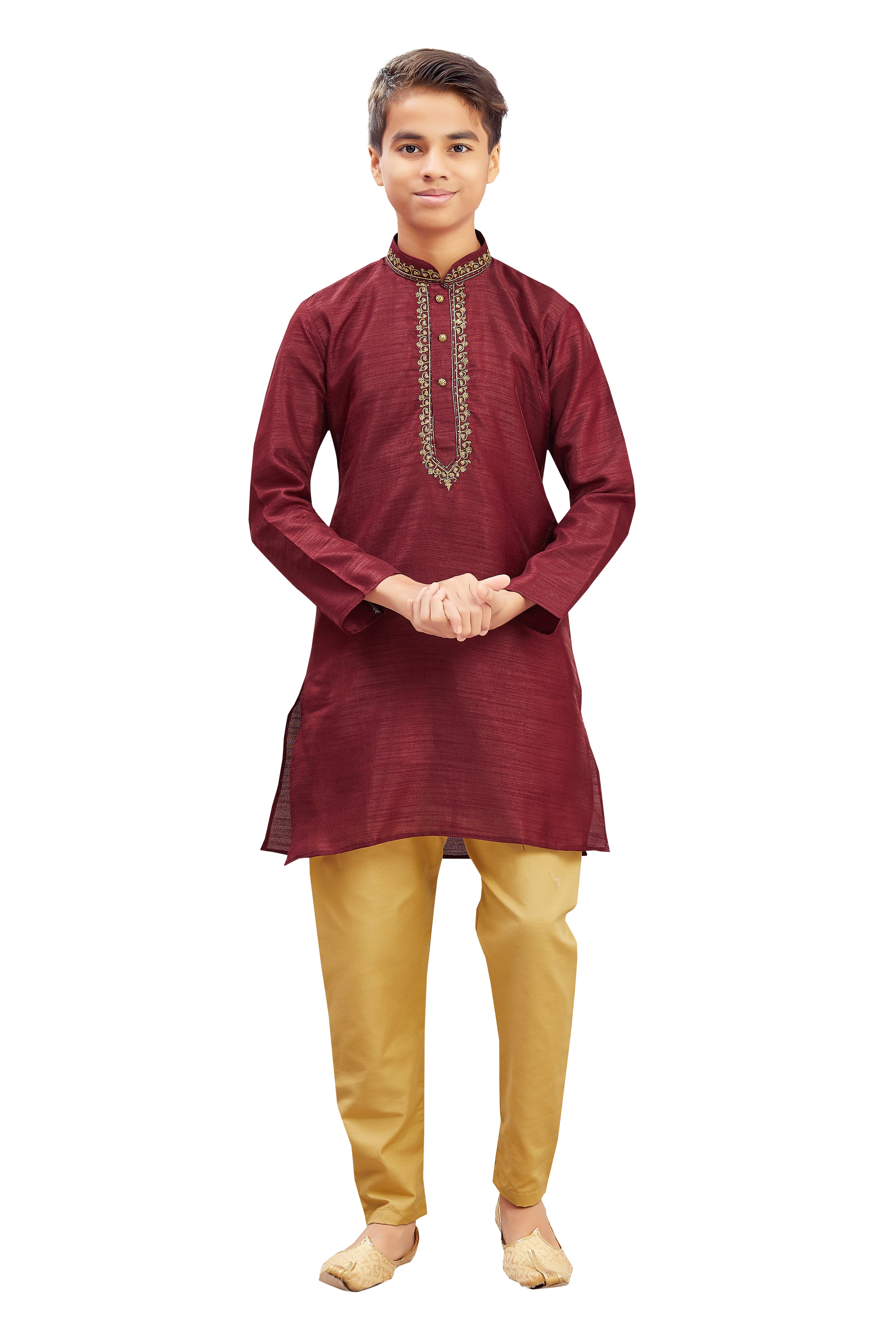 Boys Embroidered Kurta - Roop Darshan