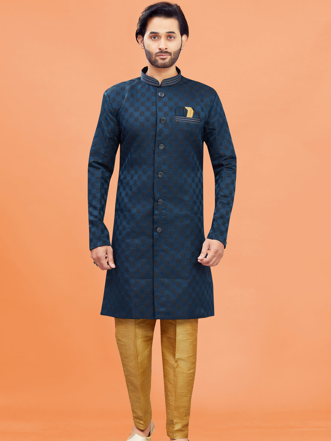 Mens Silk Kurta Set - Roop Darshan