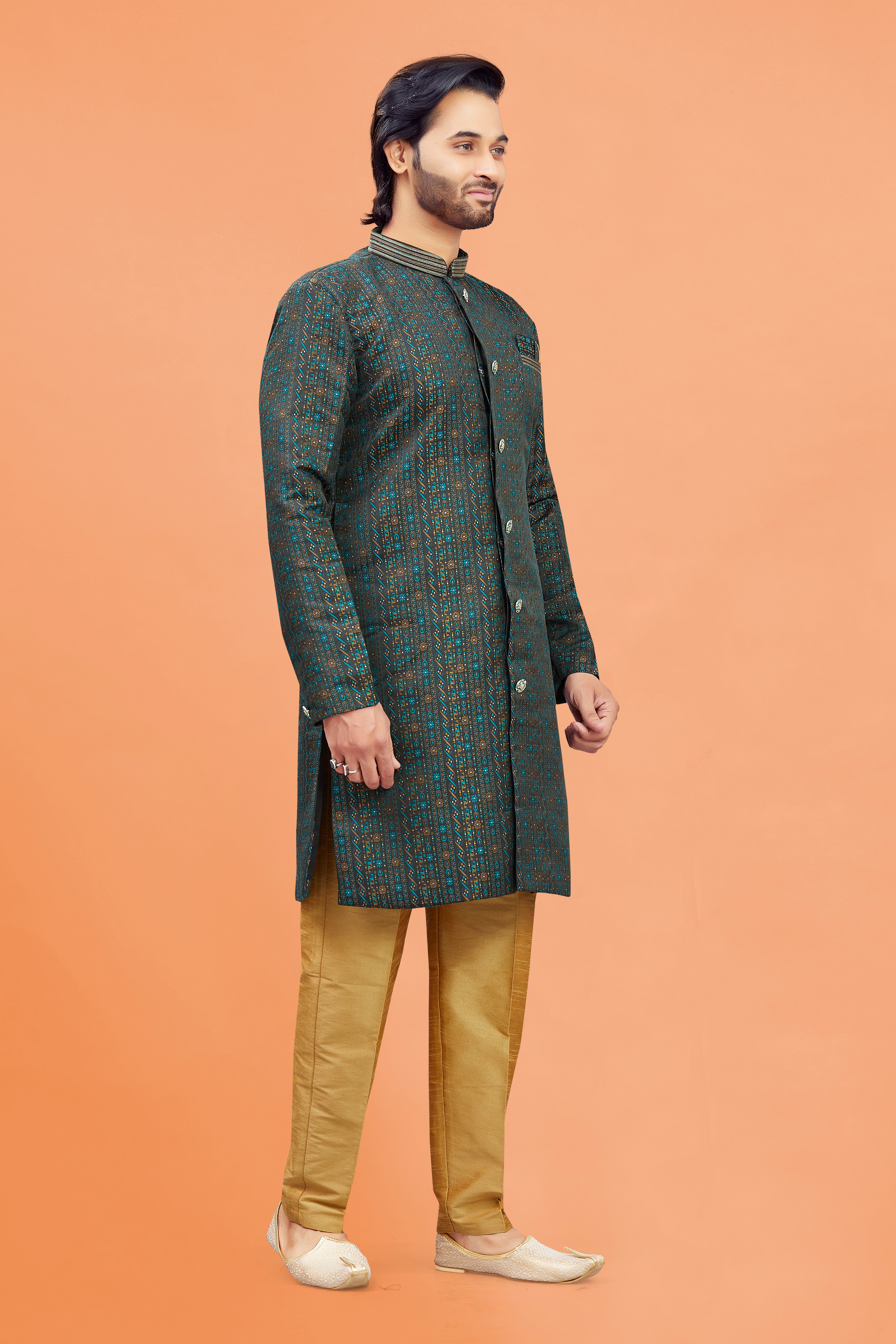 Mens Silk Kurta Set - Roop Darshan