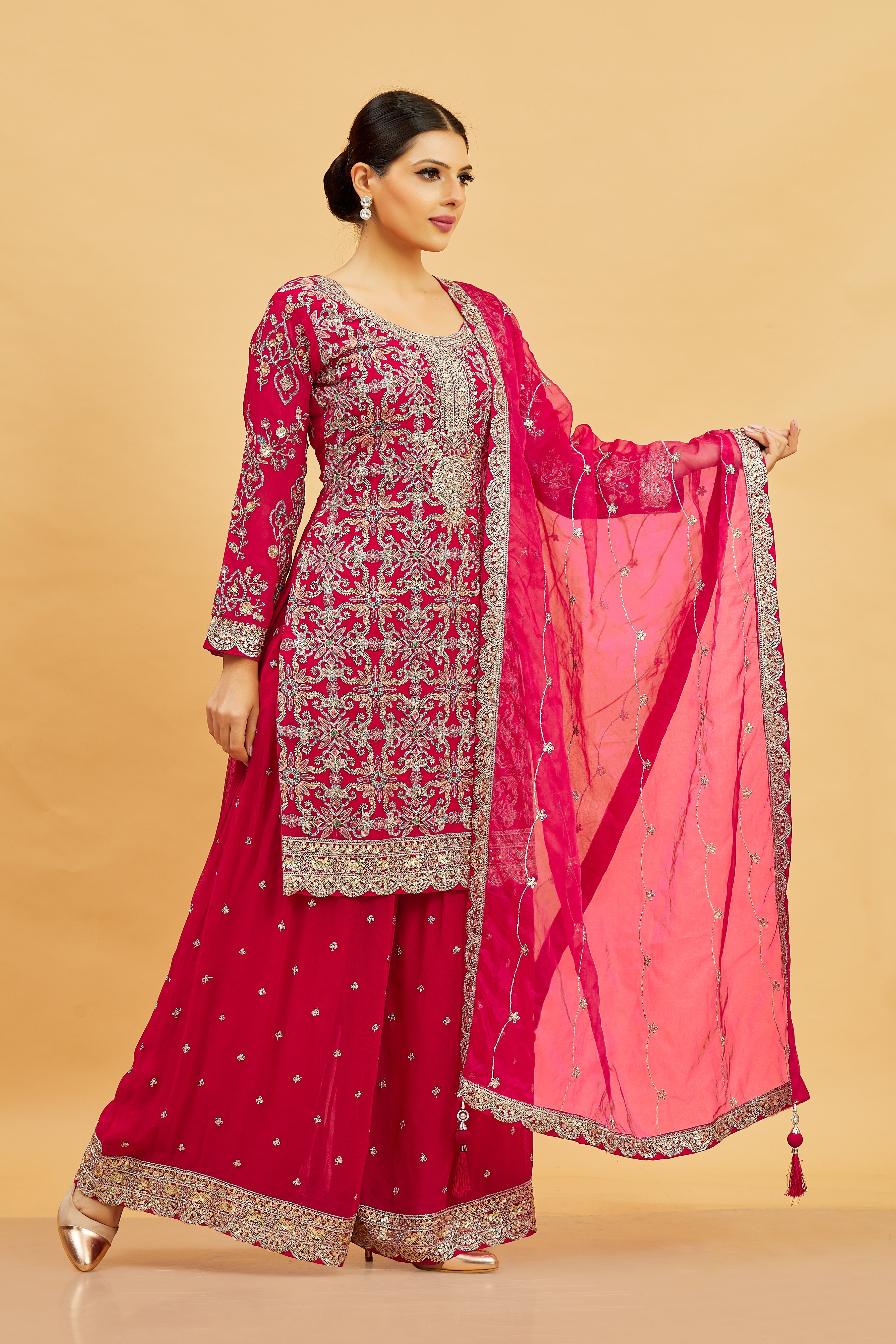 Karishma Palazzo Suit - Roop Darshan