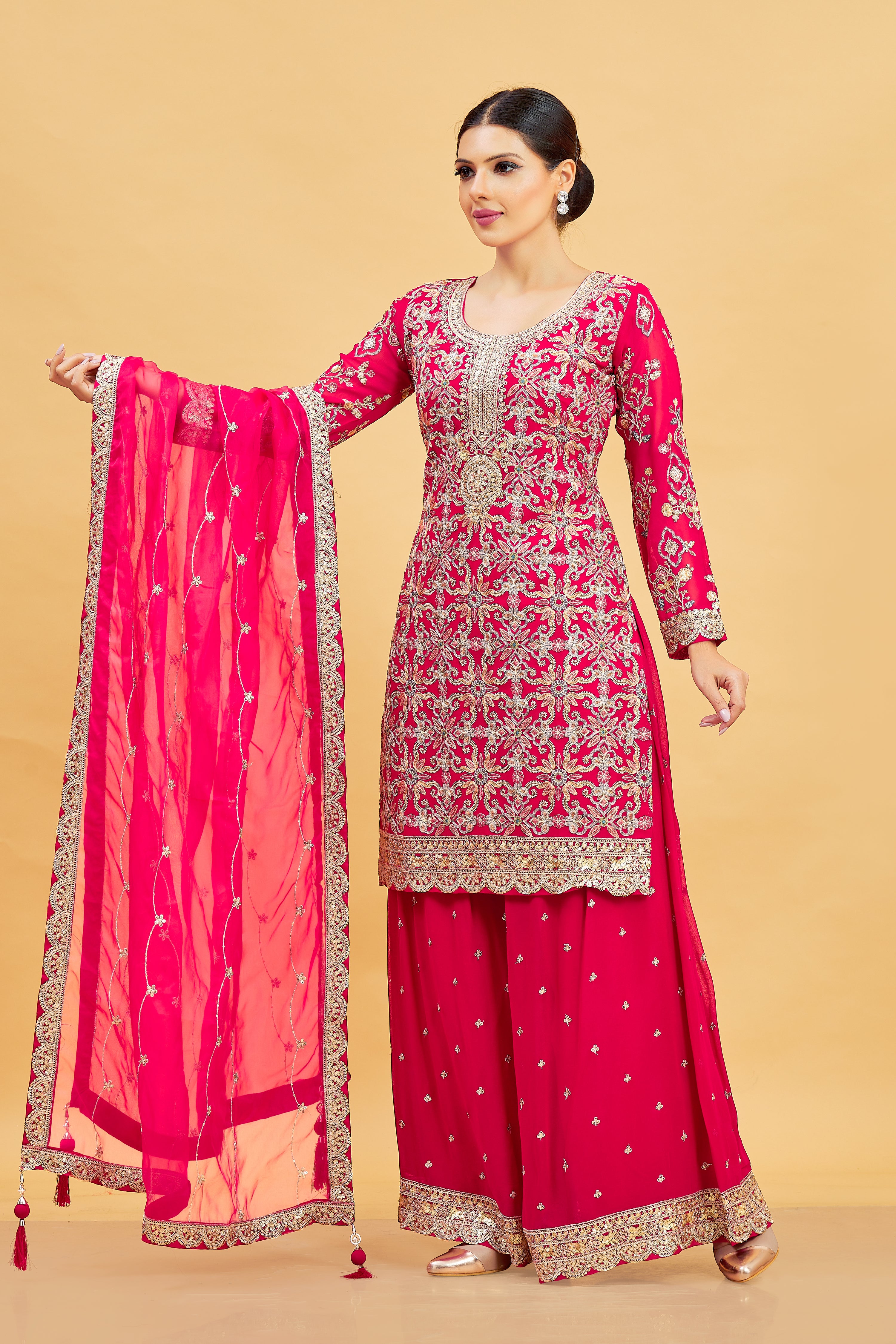 Karishma Palazzo Suit - Roop Darshan