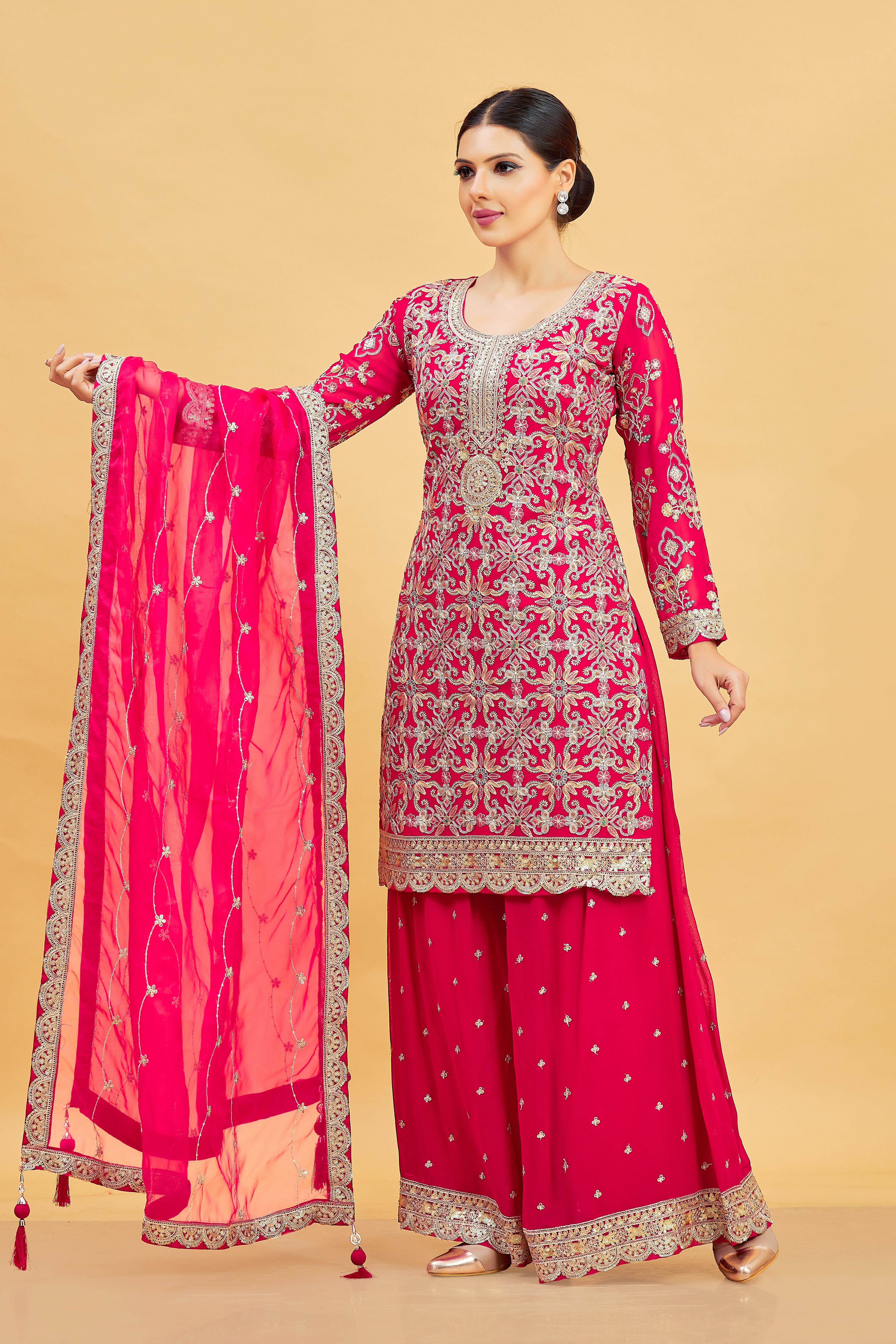 Karishma Palazzo Suit - Roop Darshan