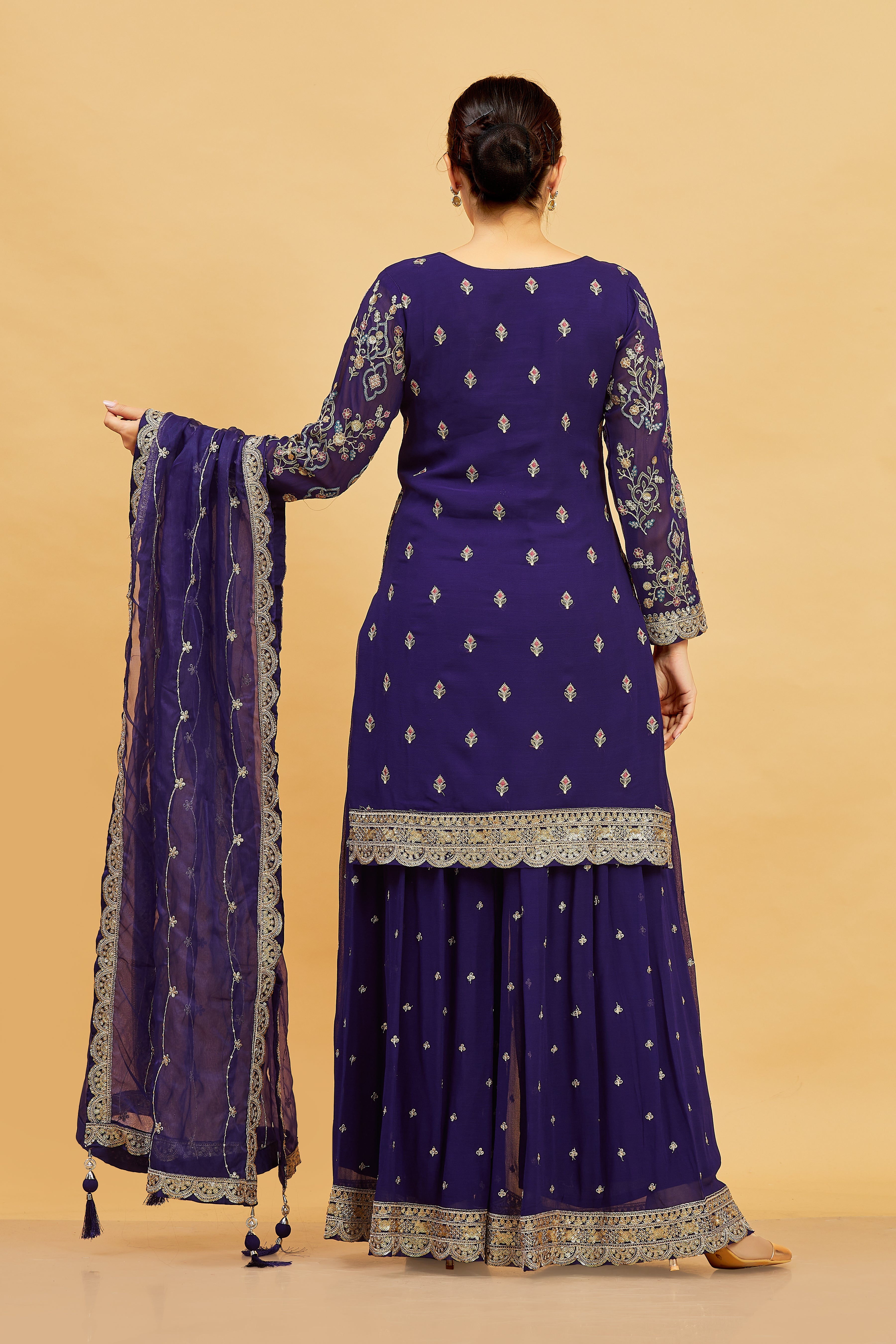 Karishma Palazzo Suit - Roop Darshan