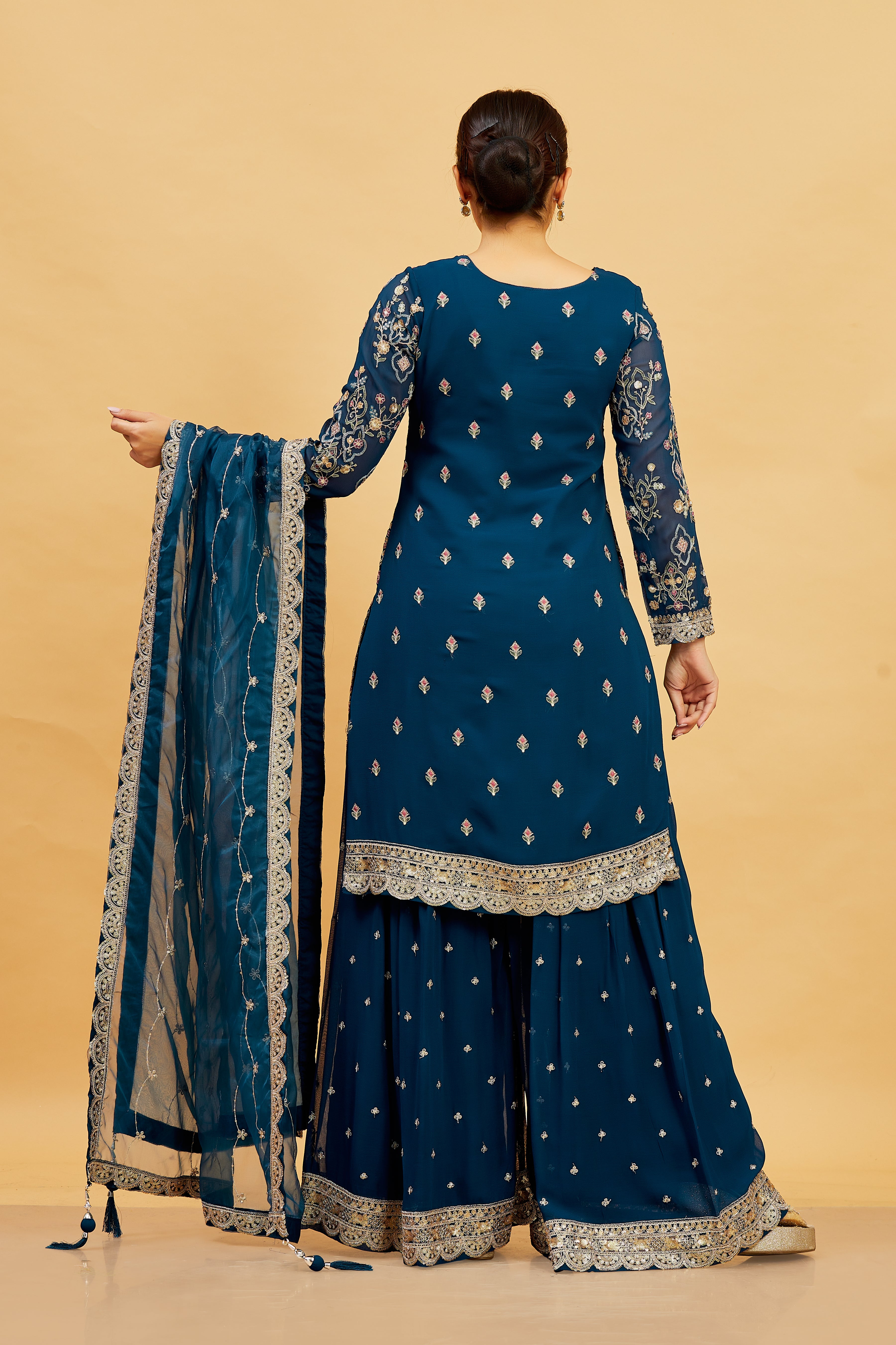Karishma Palazzo Suit - Roop Darshan