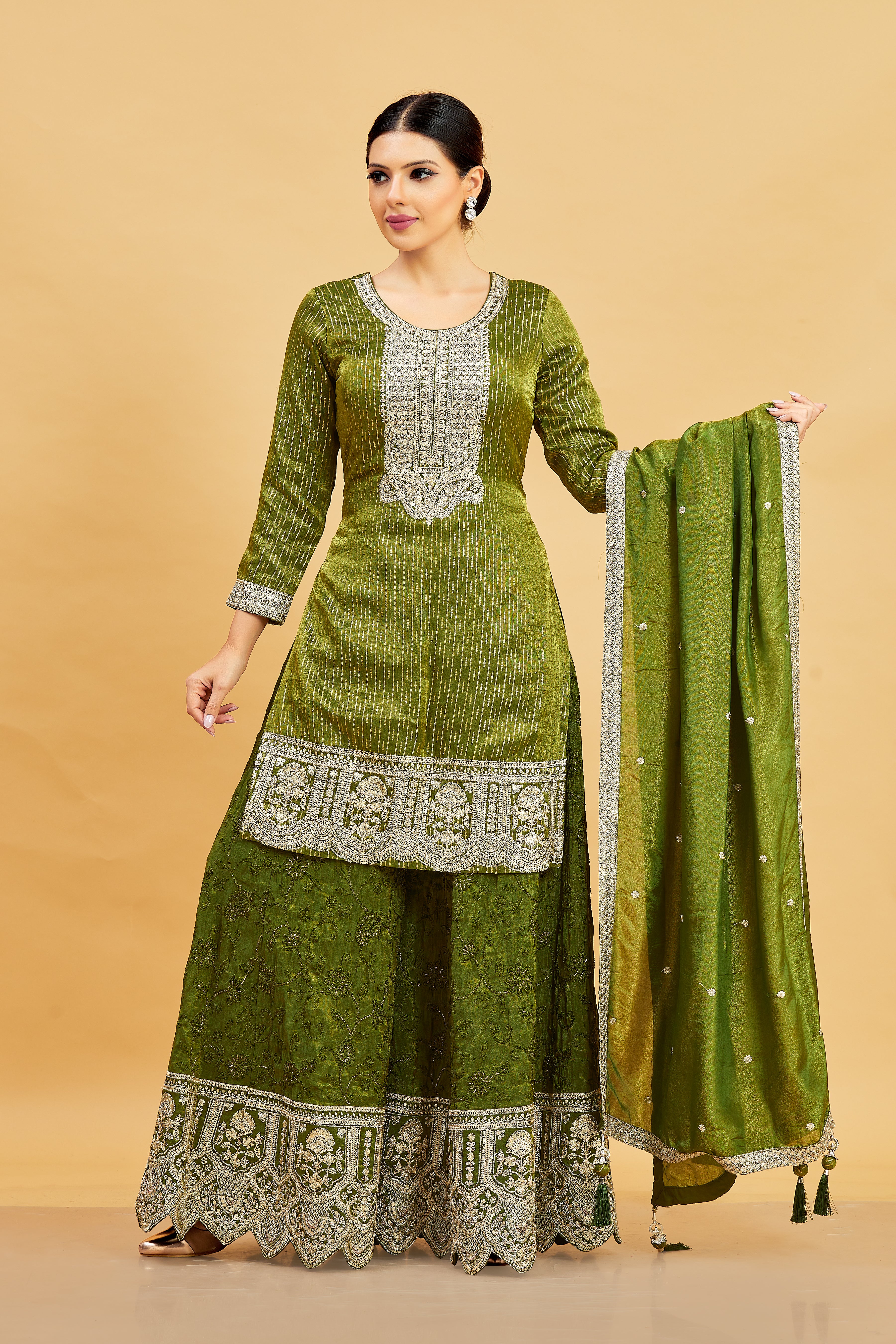 Devika Palazzo Suit - Roop Darshan