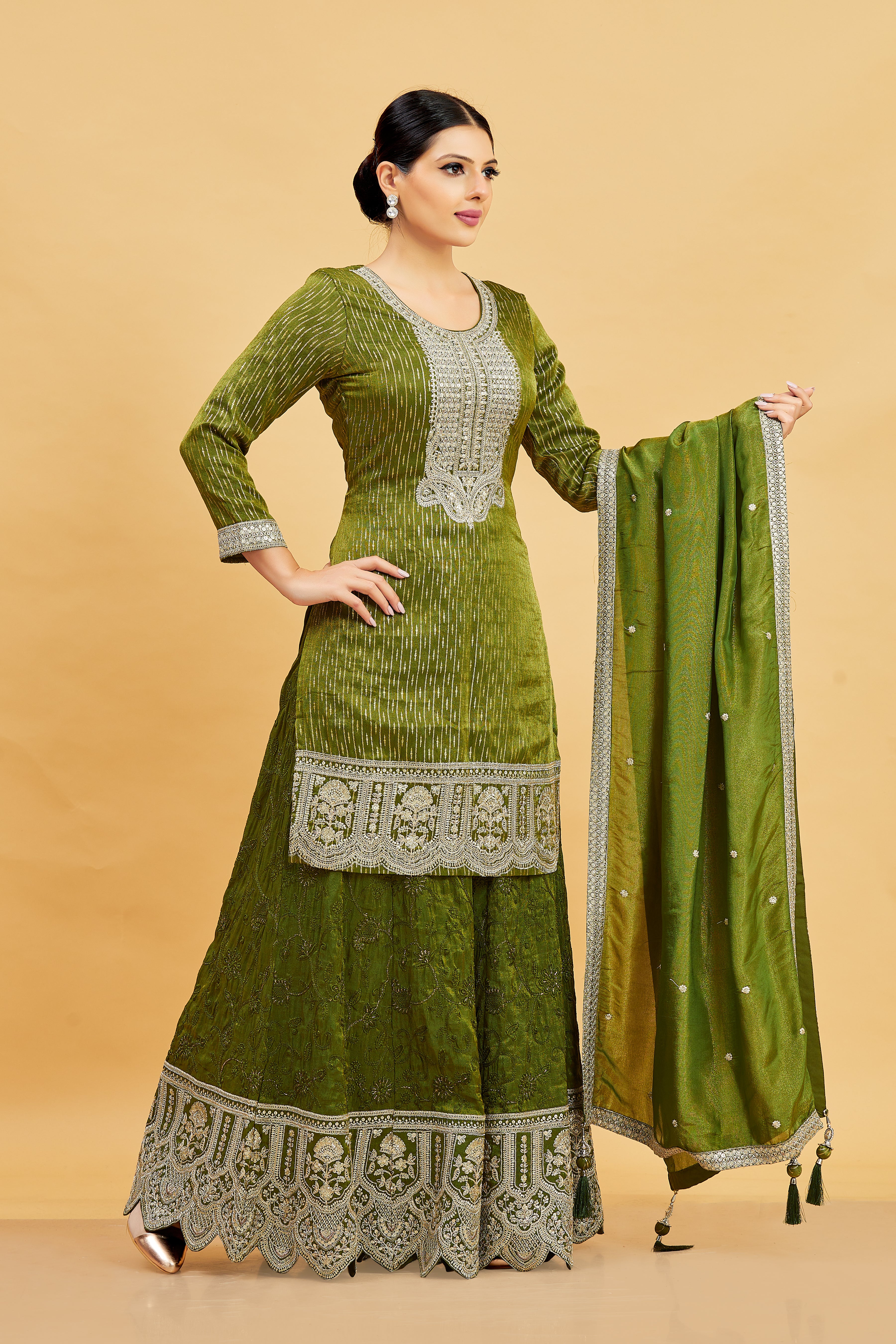 Devika Palazzo Suit - Roop Darshan