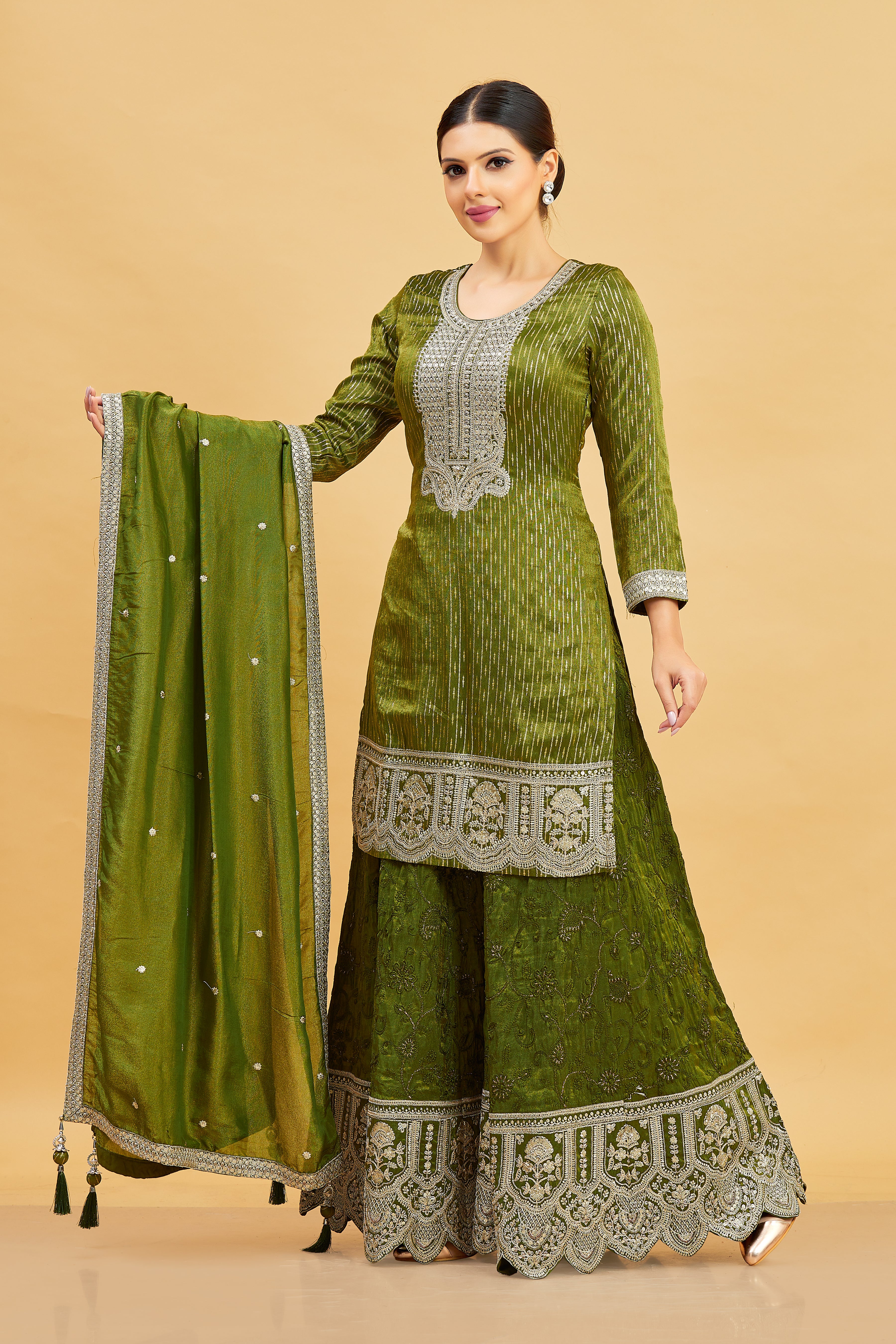 Devika Palazzo Suit - Roop Darshan