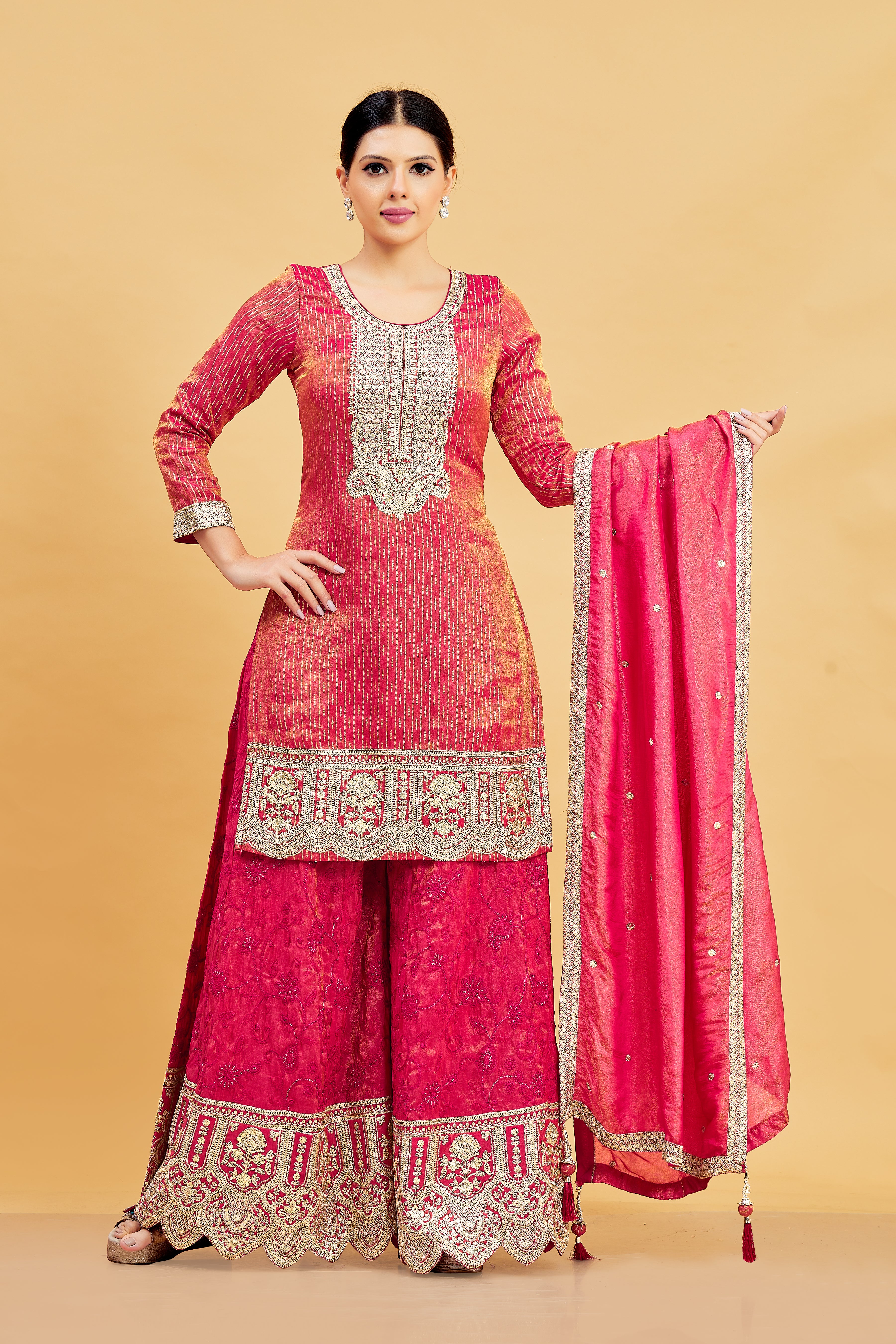 Devika Palazzo Suit - Roop Darshan