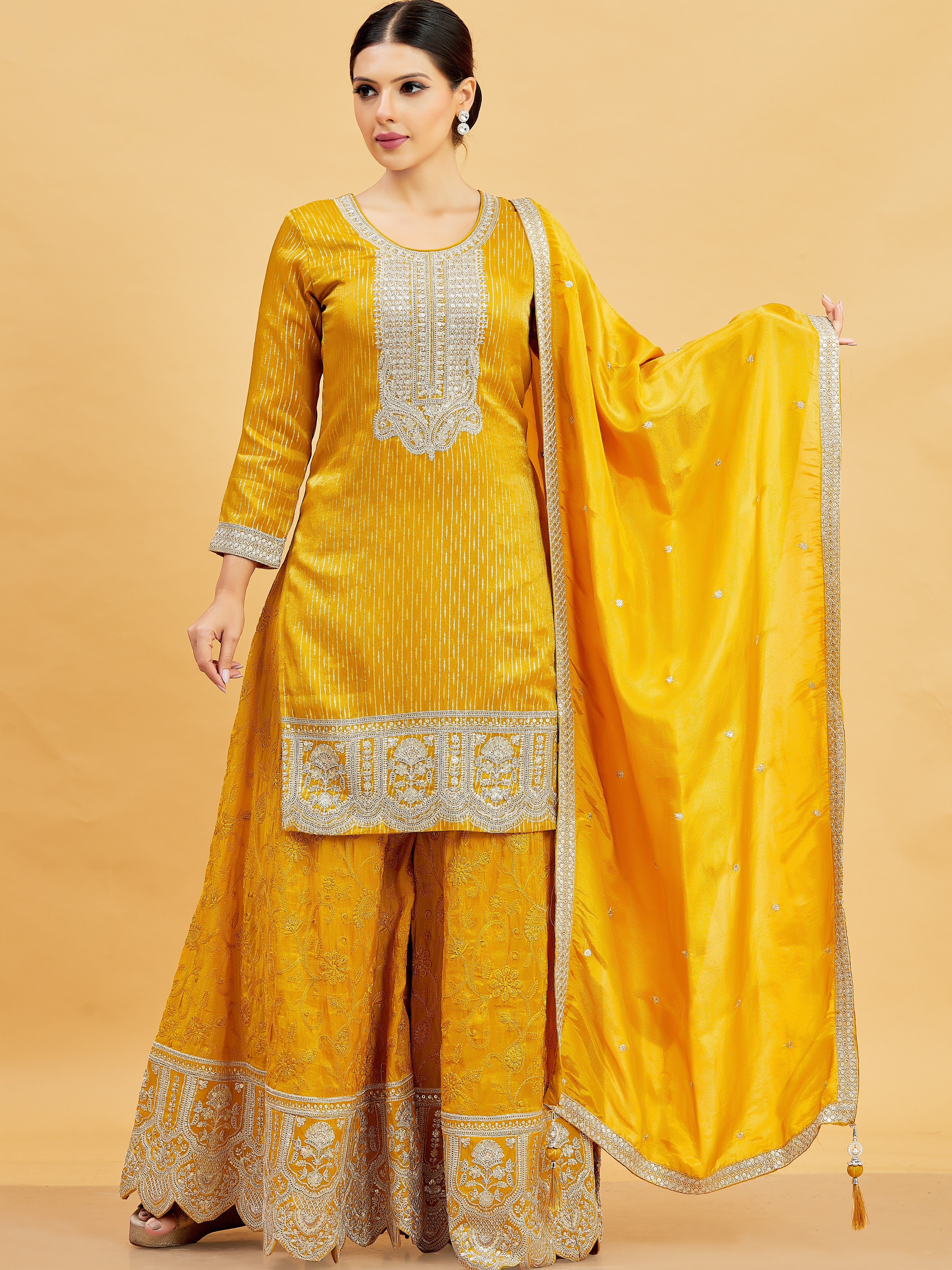 Devika Palazzo Suit - Roop Darshan