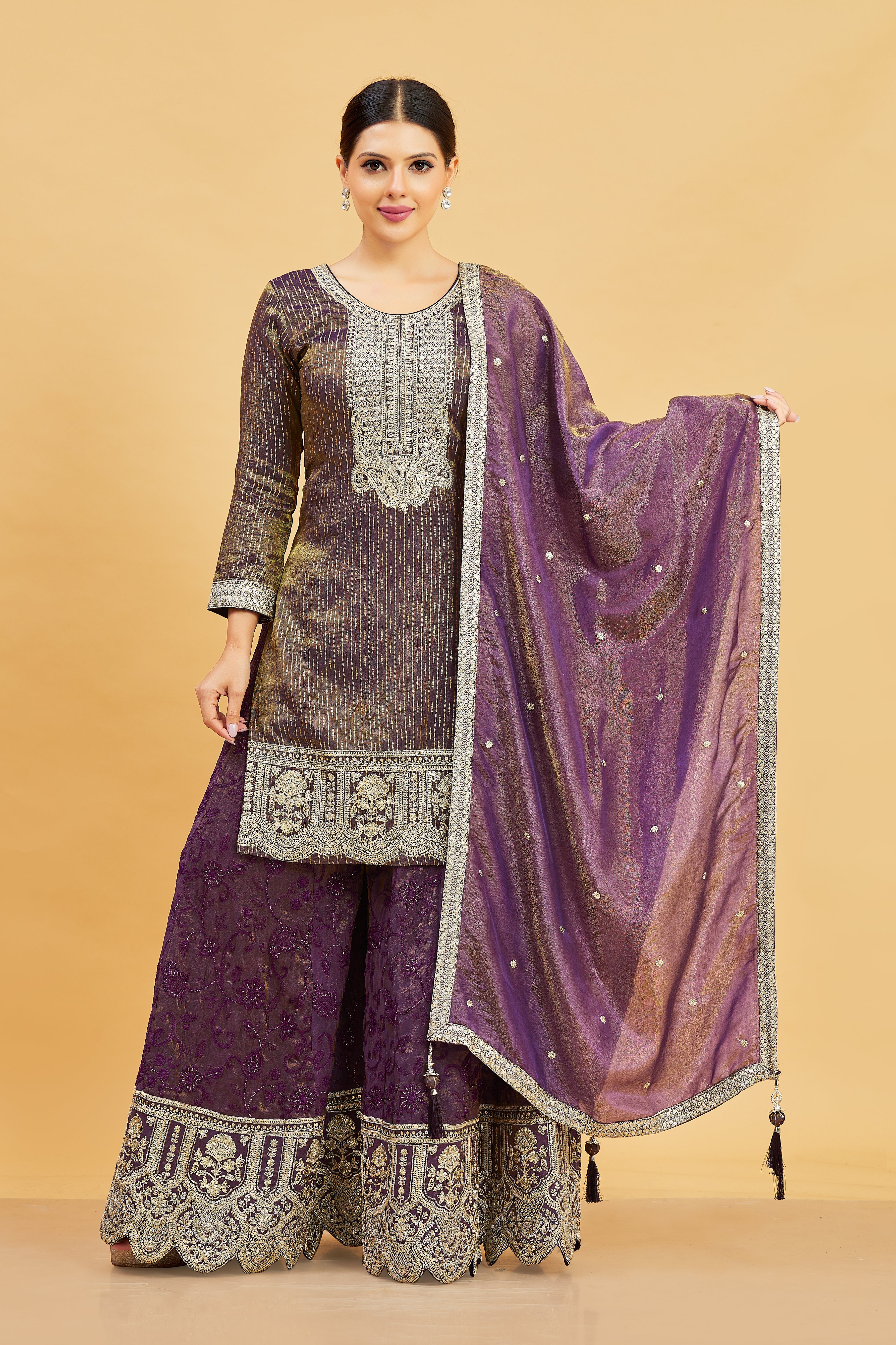 Devika Palazzo Suit - Roop Darshan