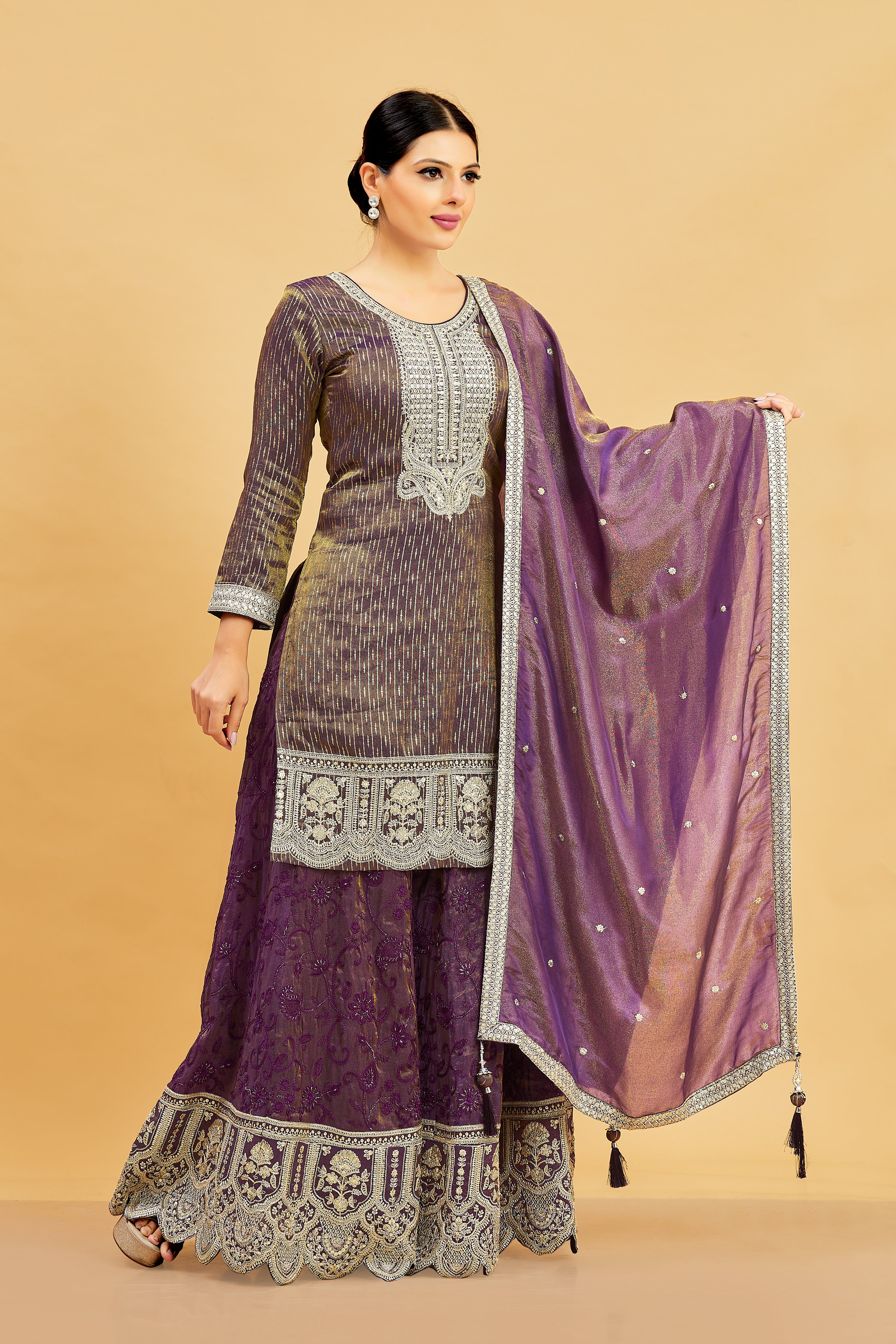 Devika Palazzo Suit - Roop Darshan