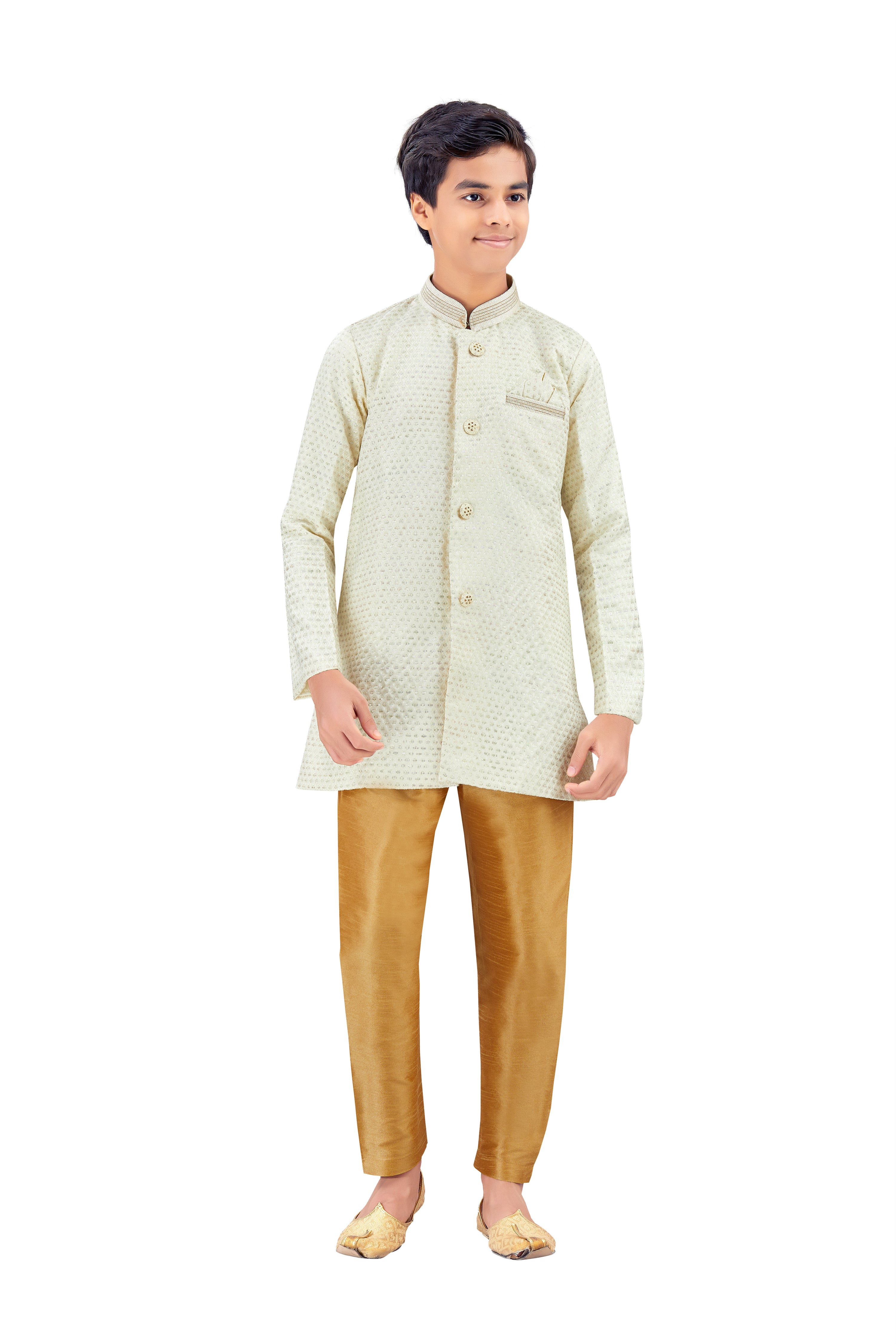 Boys Silk Kurta Set - Roop Darshan
