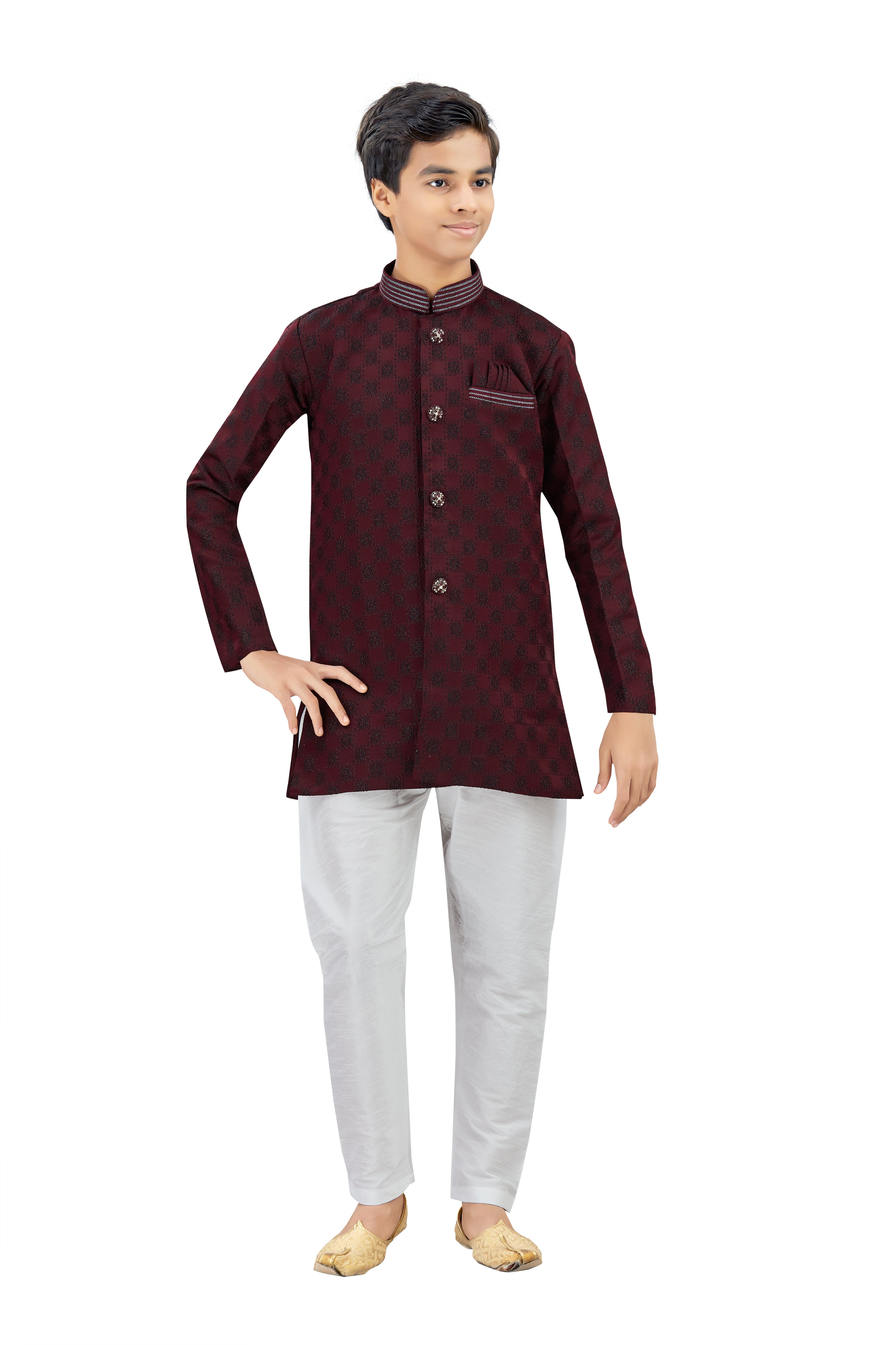 Boys Silk Kurta Set - Roop Darshan