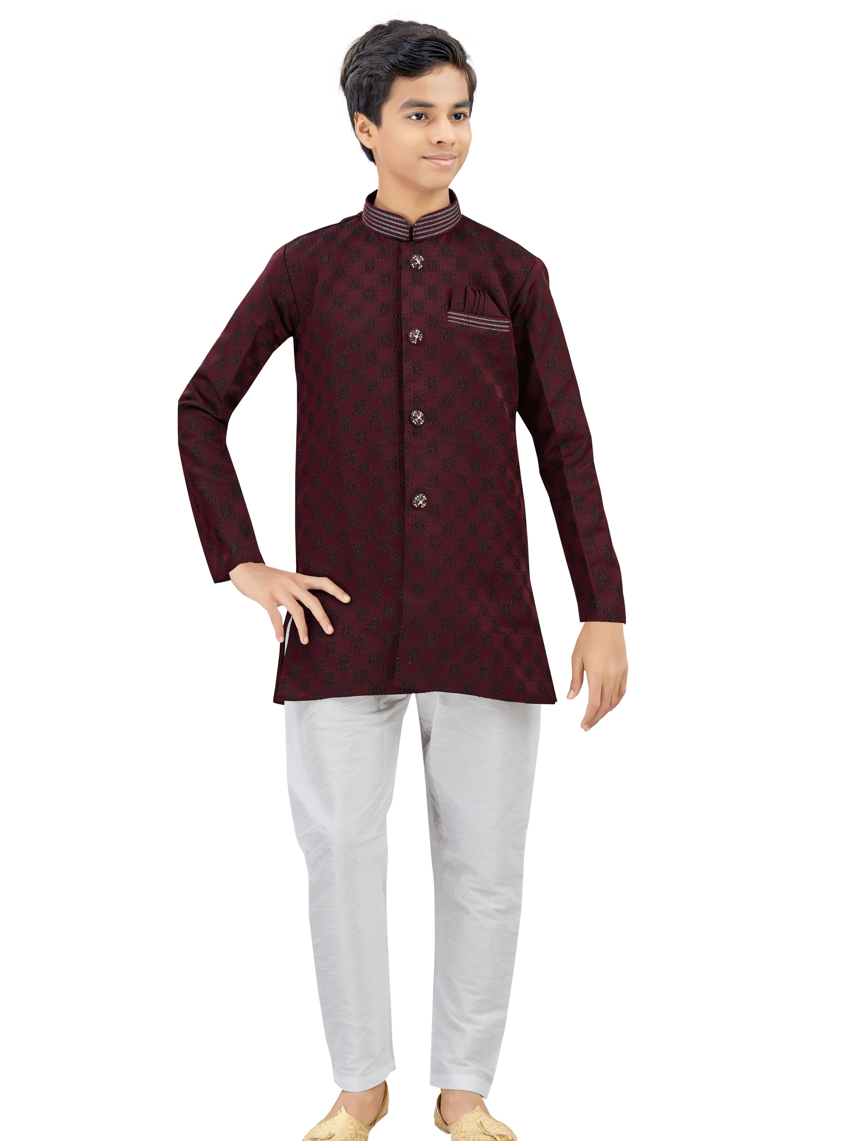 Boys Silk Kurta Set - Roop Darshan
