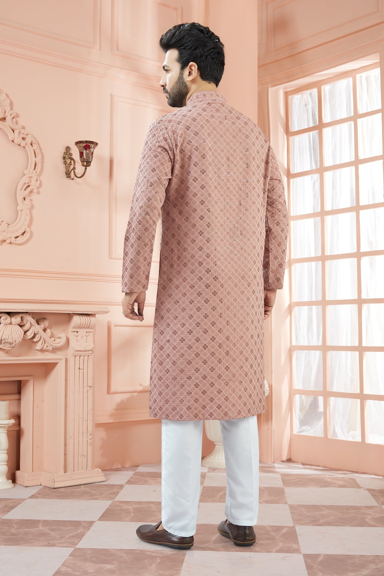Mens Tiki Resham Kurta Set - Roop Darshan