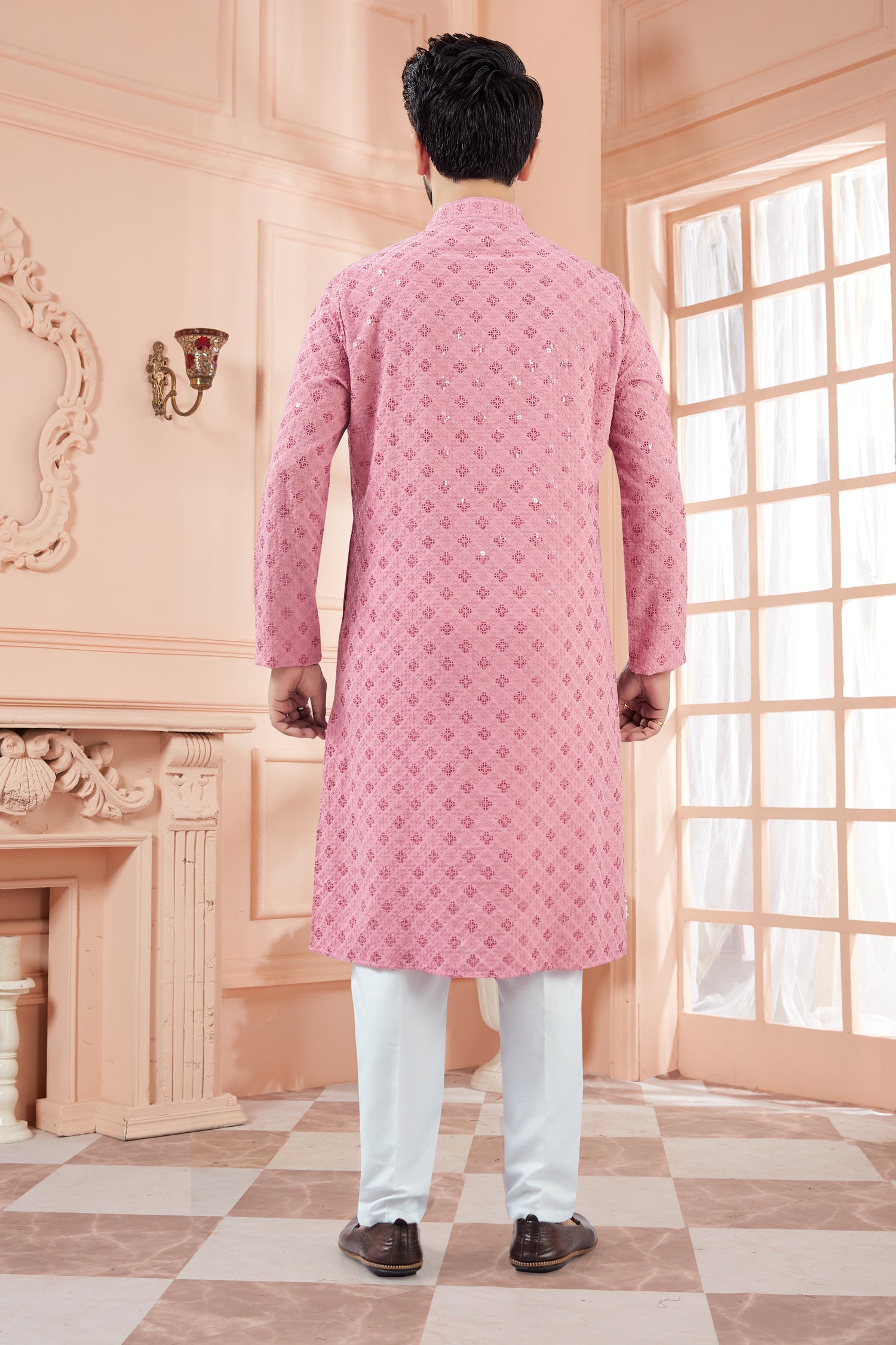 Mens Tiki Resham Kurta Set - Roop Darshan