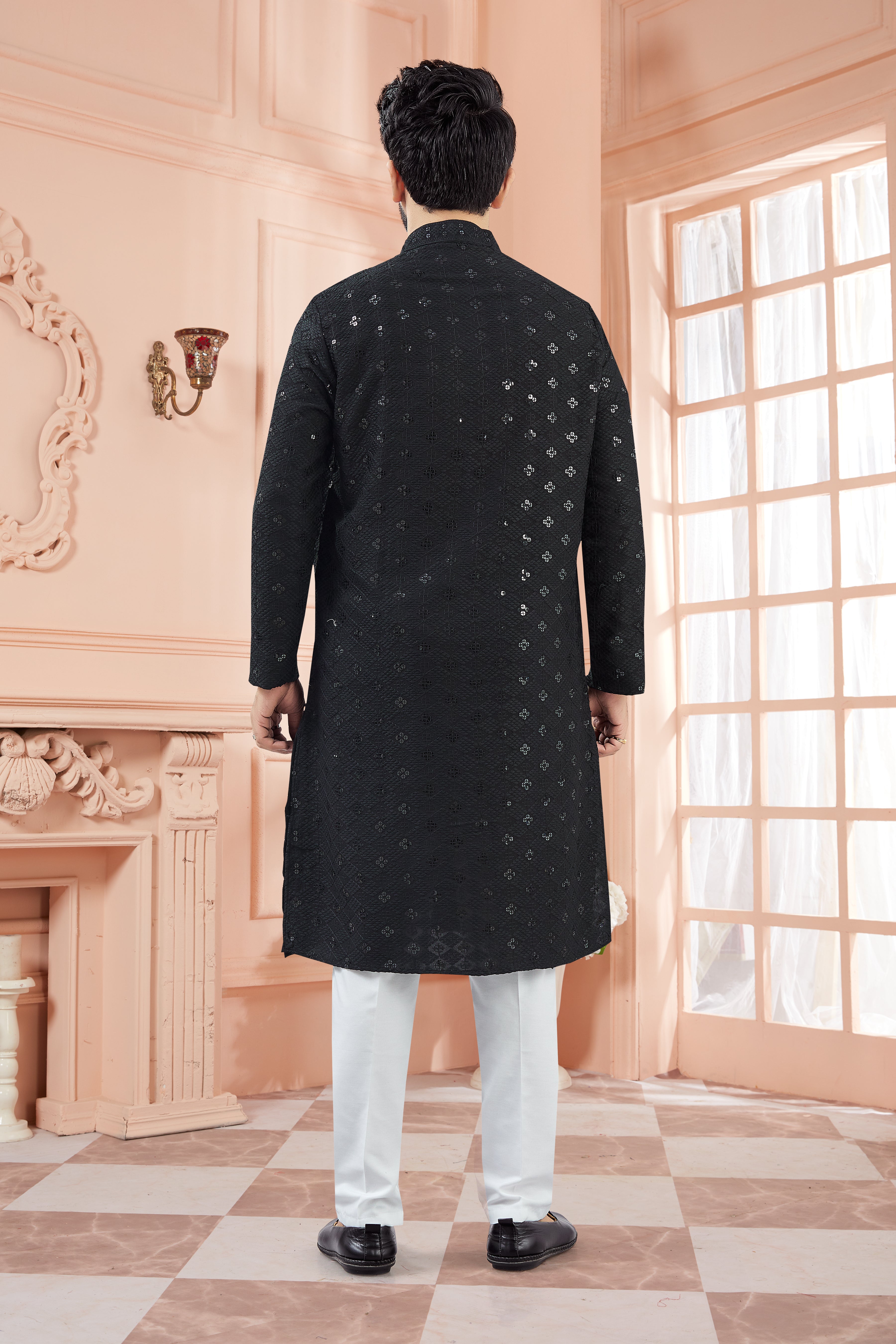Mens Tiki Resham Kurta Set - Roop Darshan