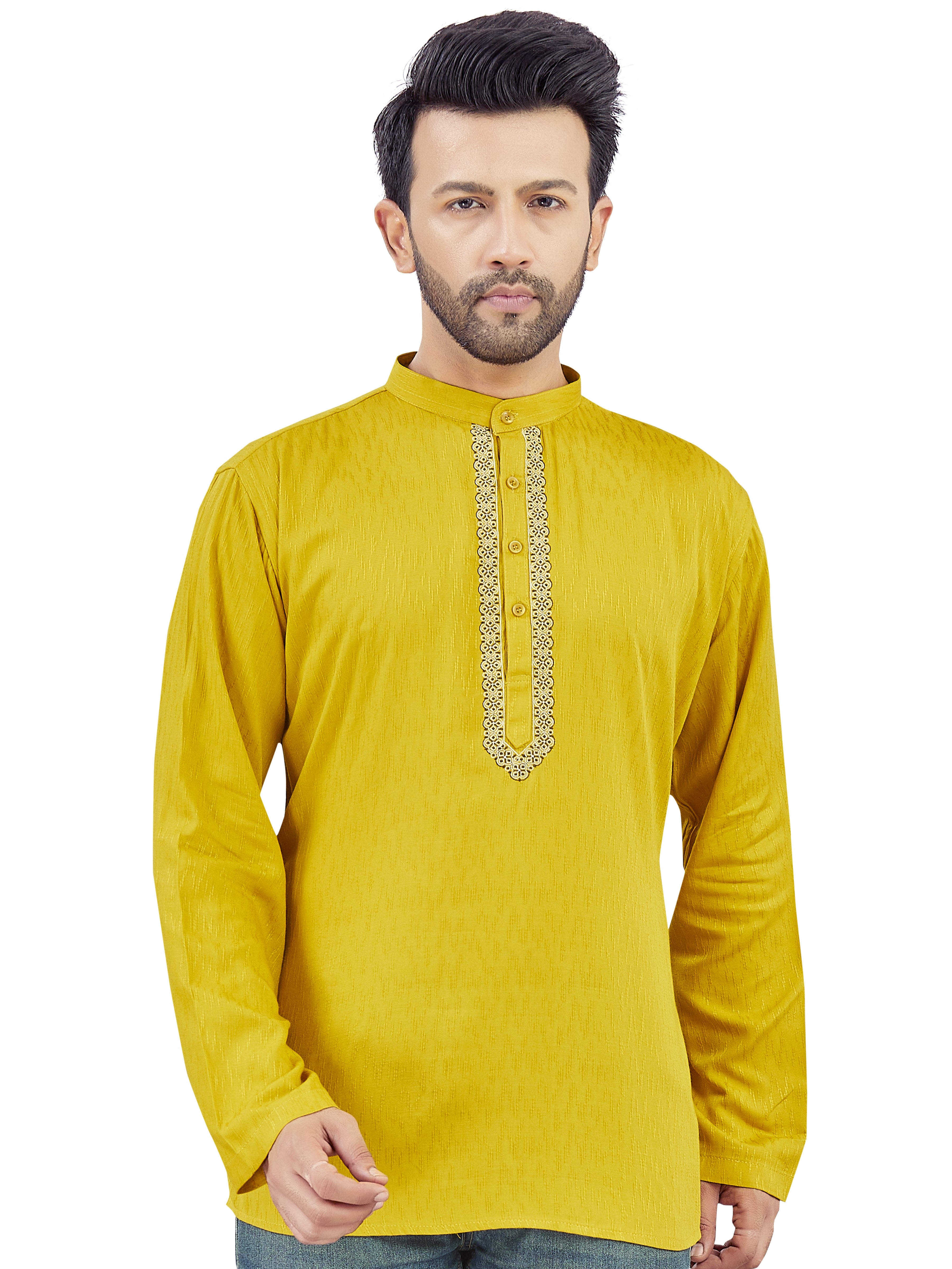 Mens Embroidered Kurta - Roop Darshan