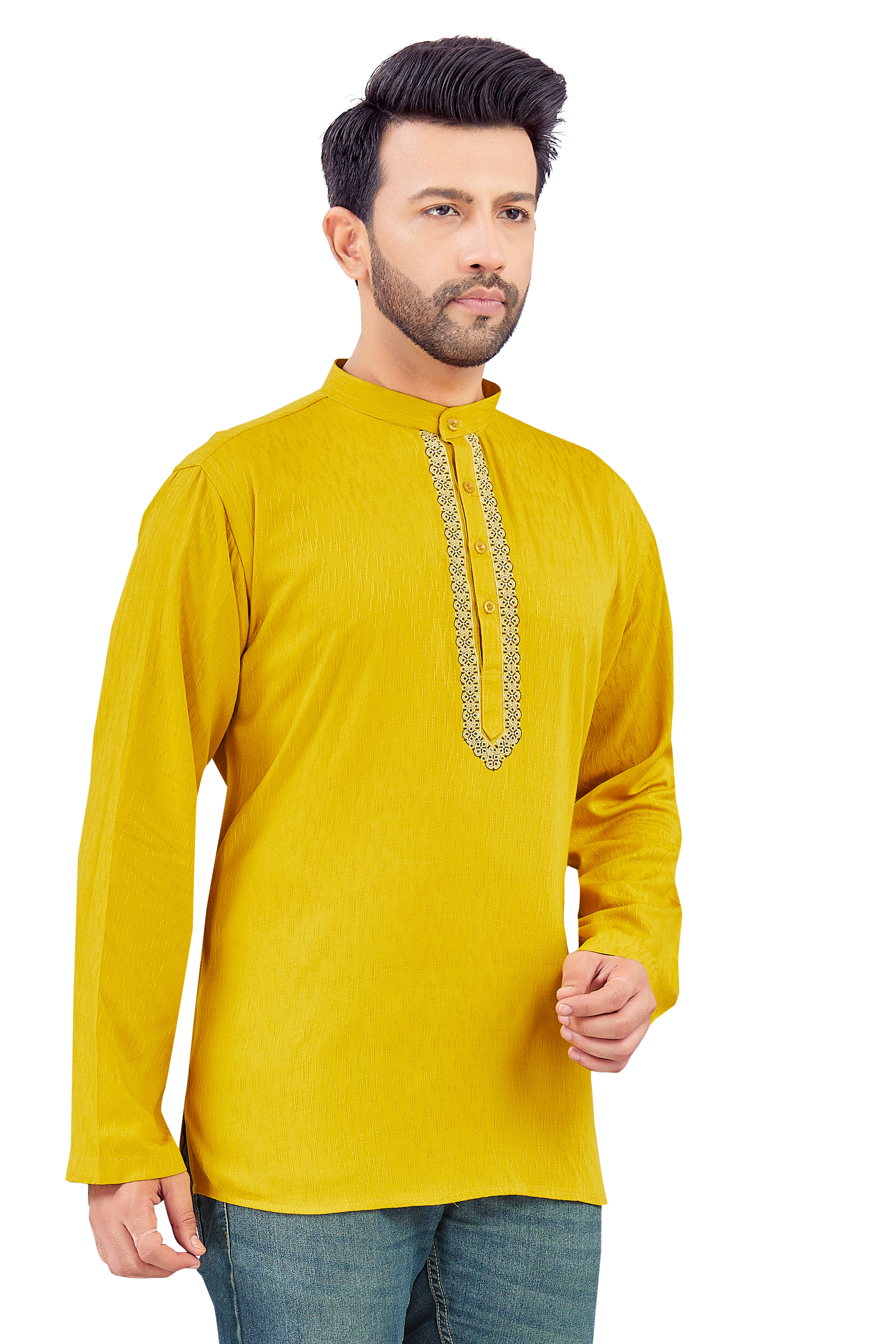 Mens Embroidered Kurta - Roop Darshan