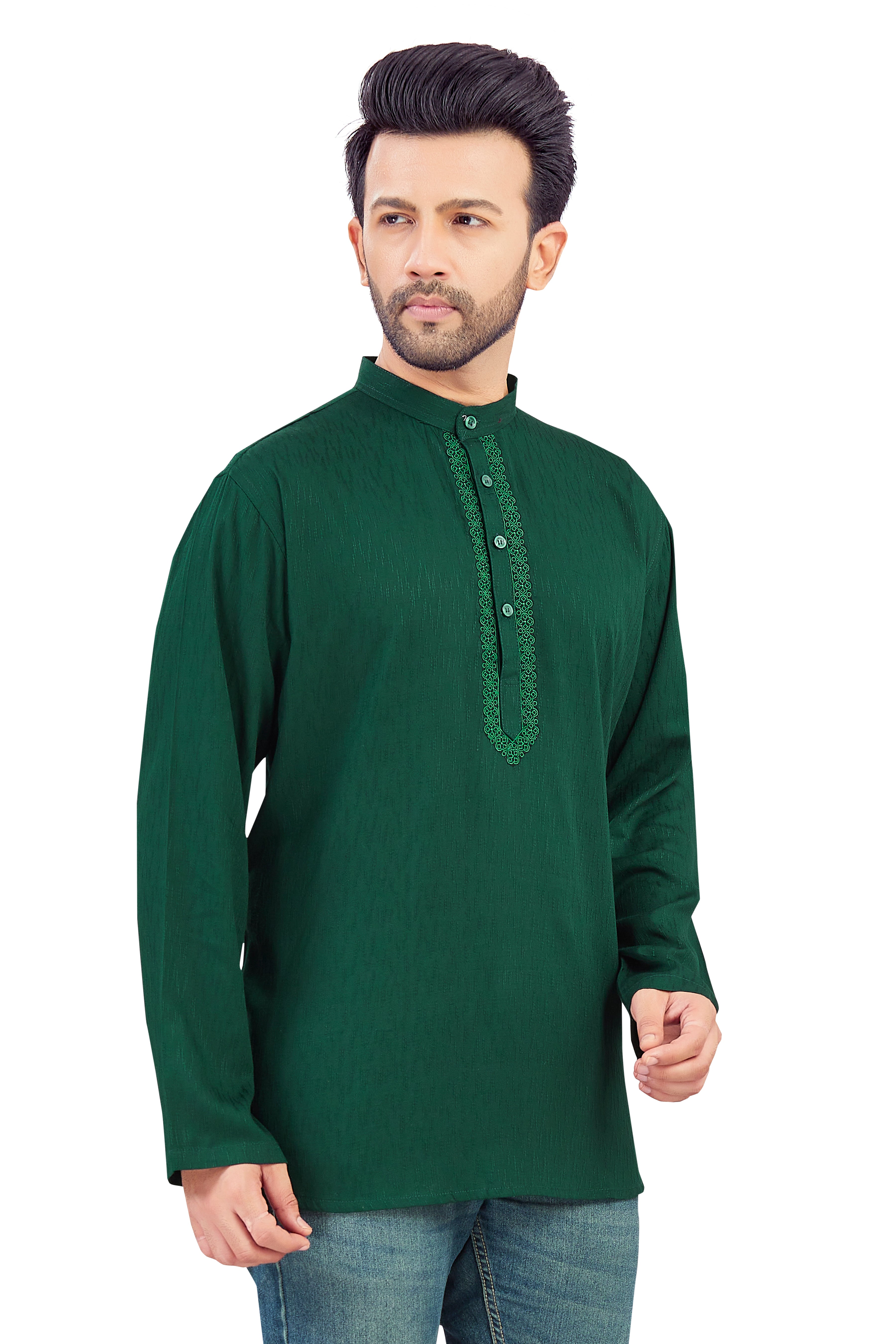 Mens Embroidered Kurta - Roop Darshan
