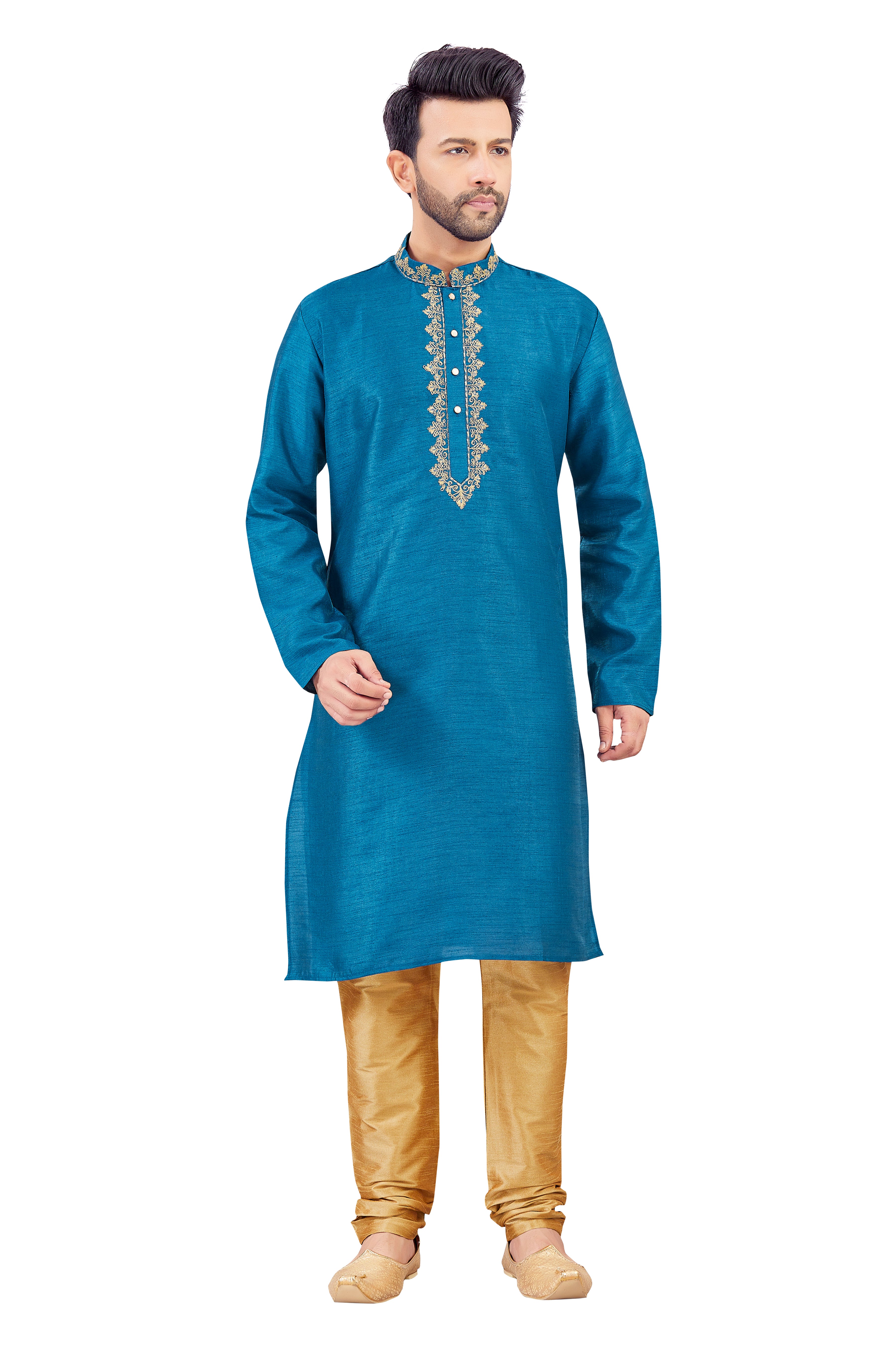 Mens Silk Kurta Set - Roop Darshan