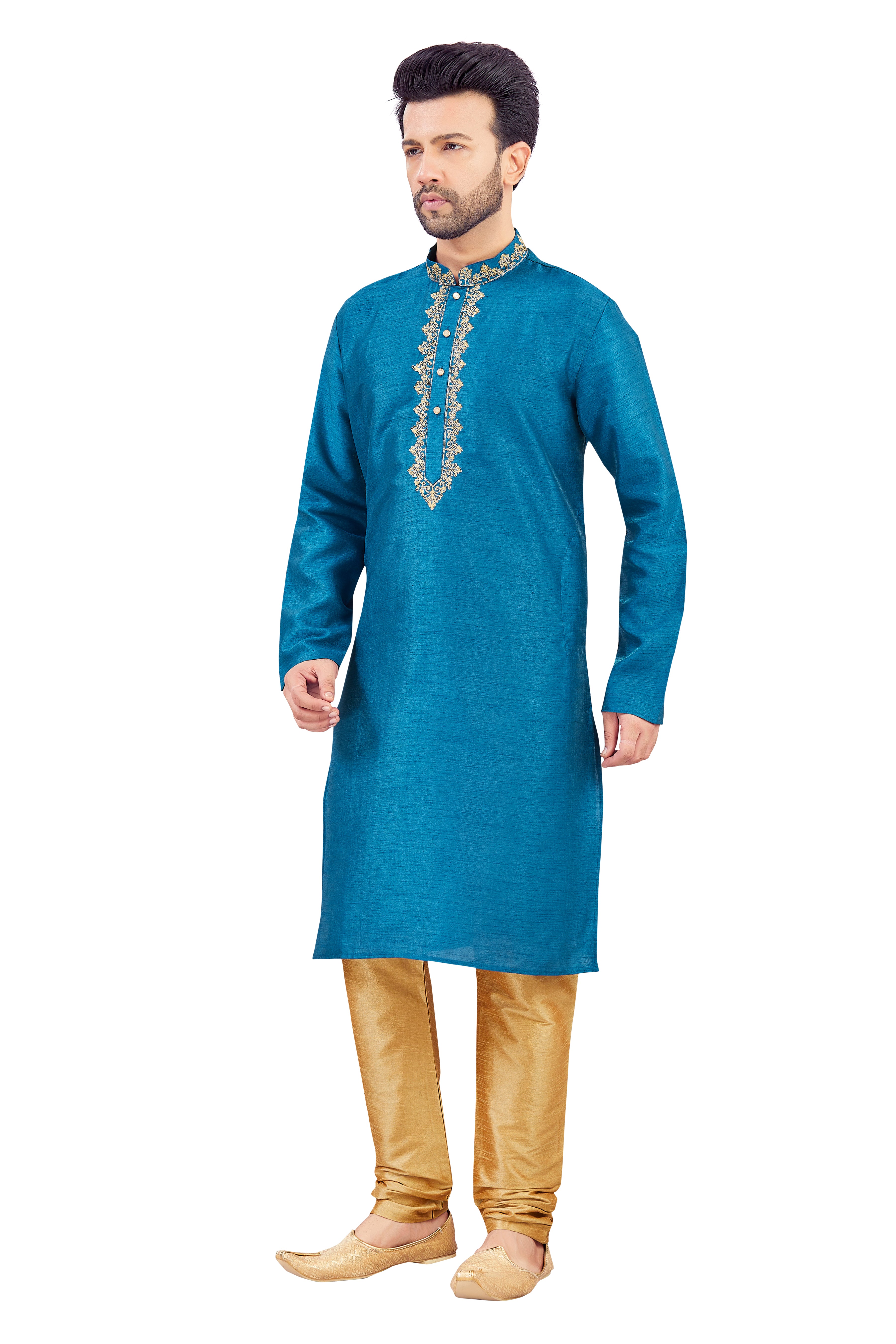 Mens Silk Kurta Set - Roop Darshan