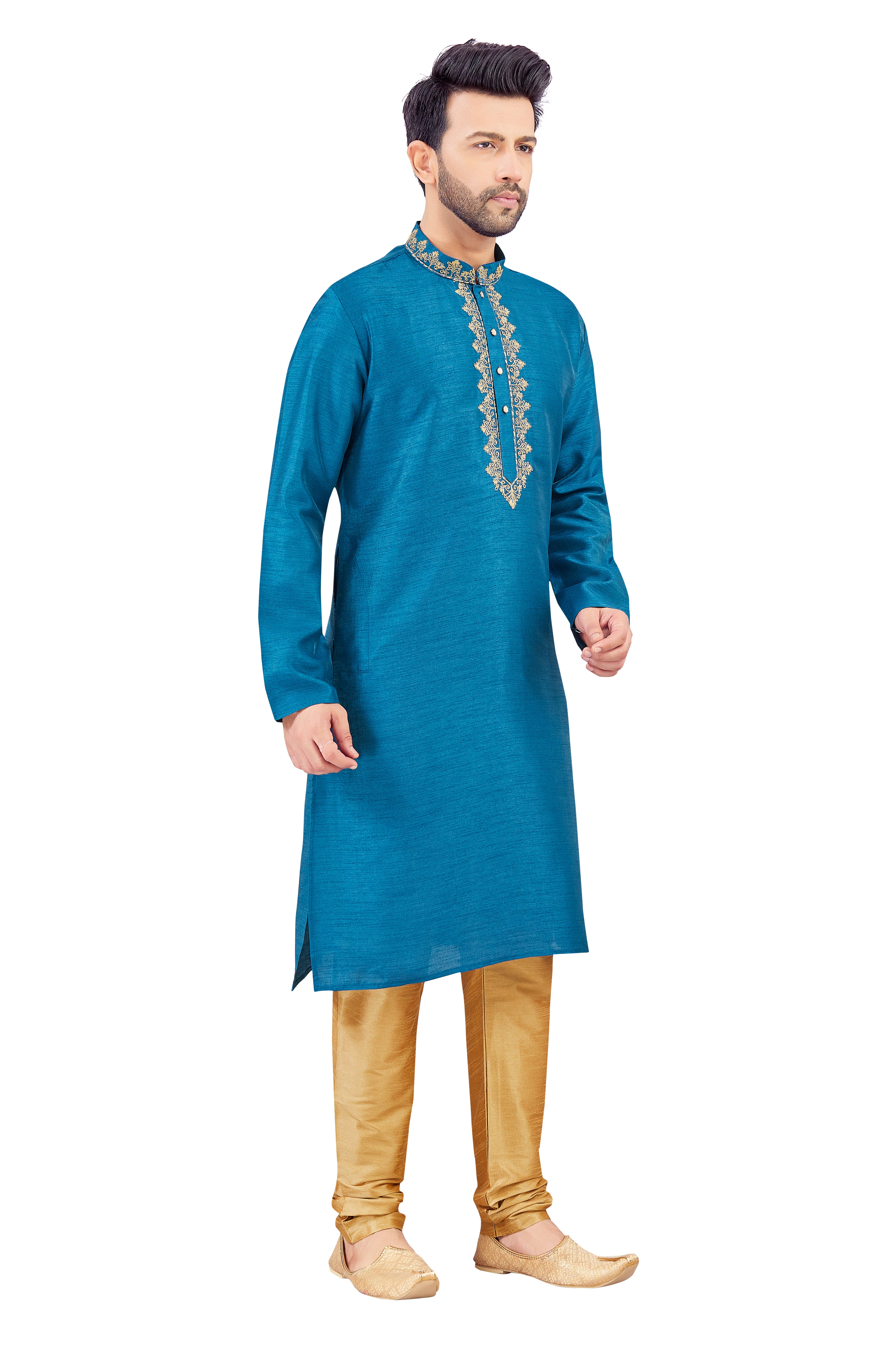 Mens Silk Kurta Set - Roop Darshan