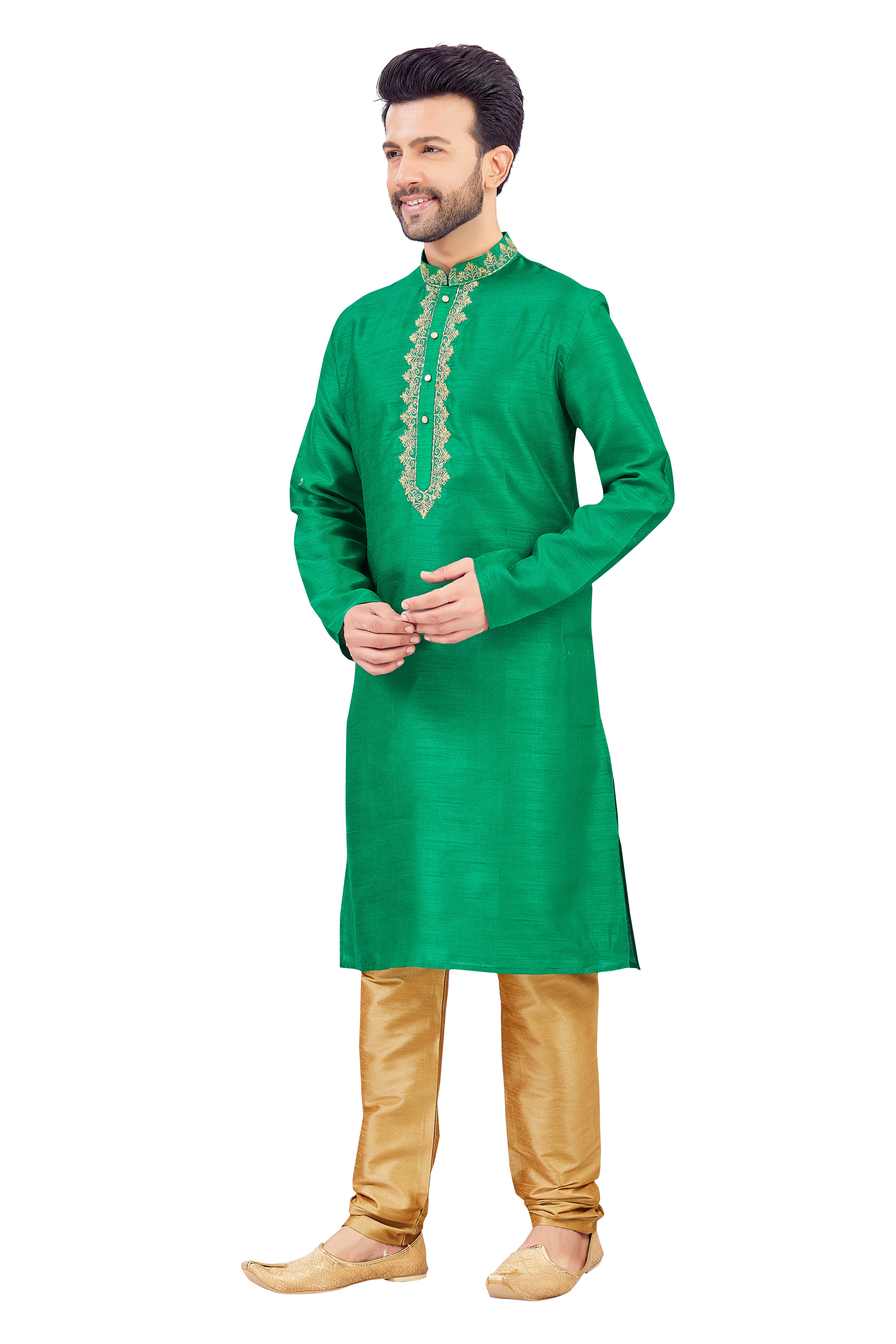 Mens Silk Kurta Set - Roop Darshan