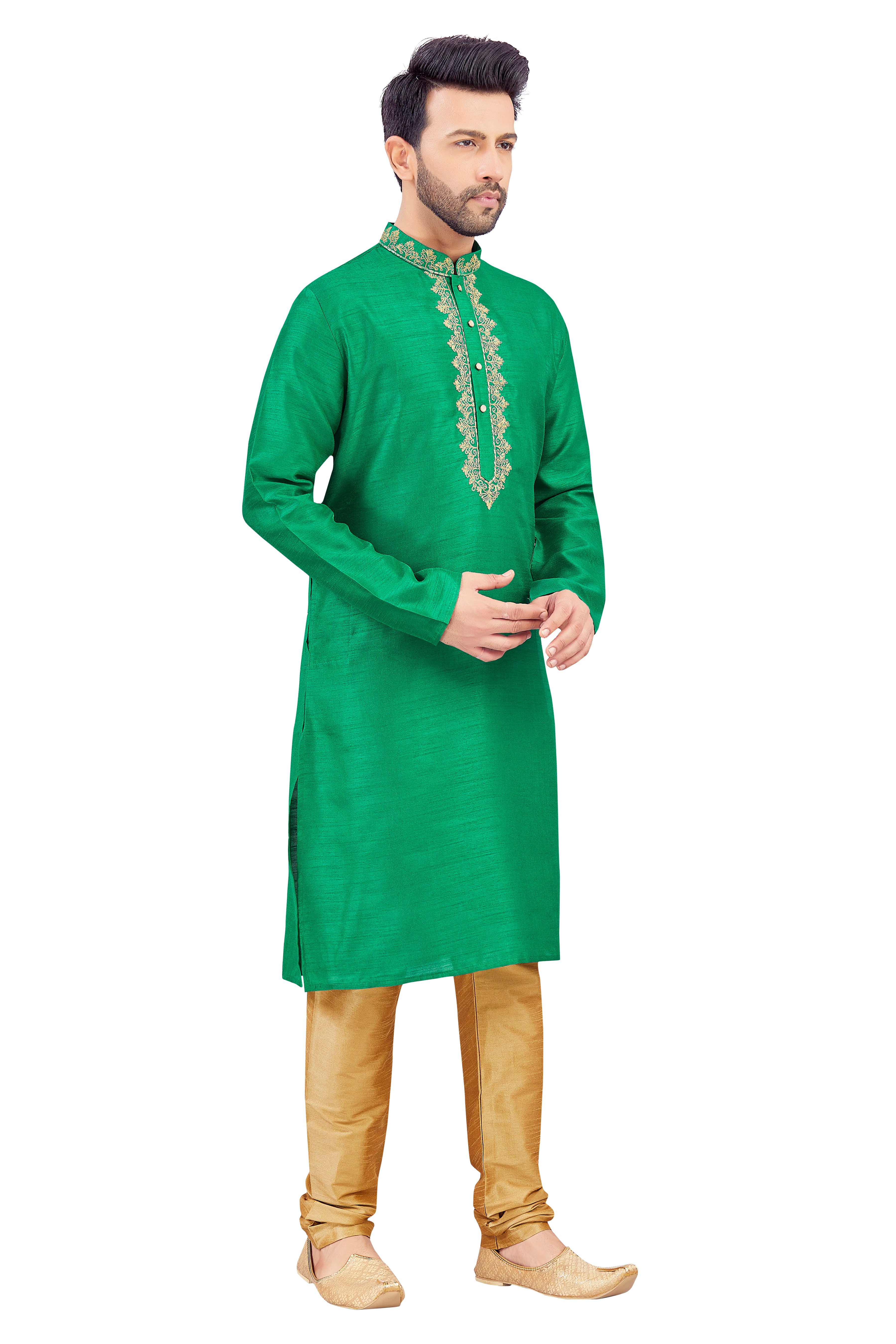 Mens Silk Kurta Set - Roop Darshan