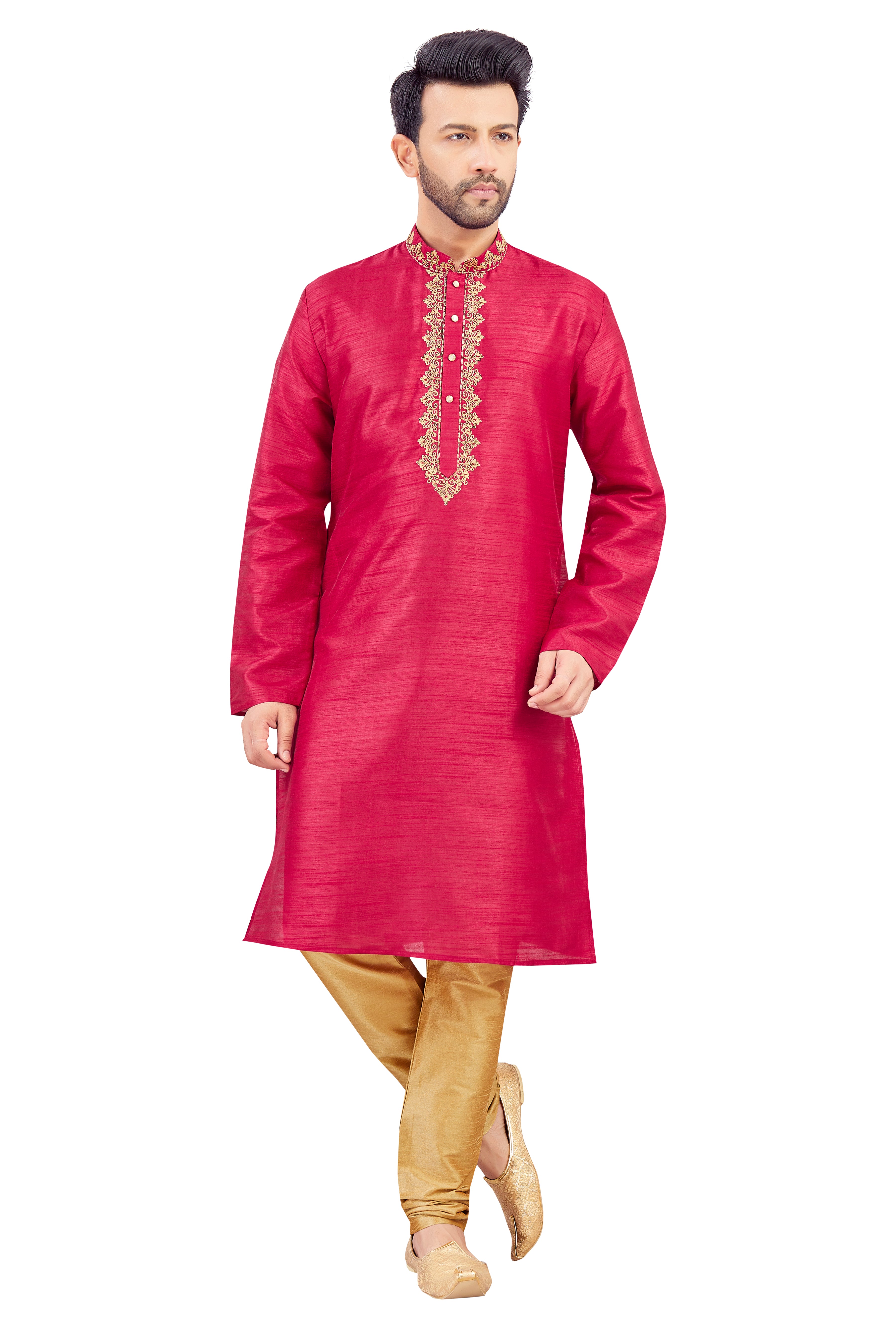 Mens Silk Kurta Set - Roop Darshan