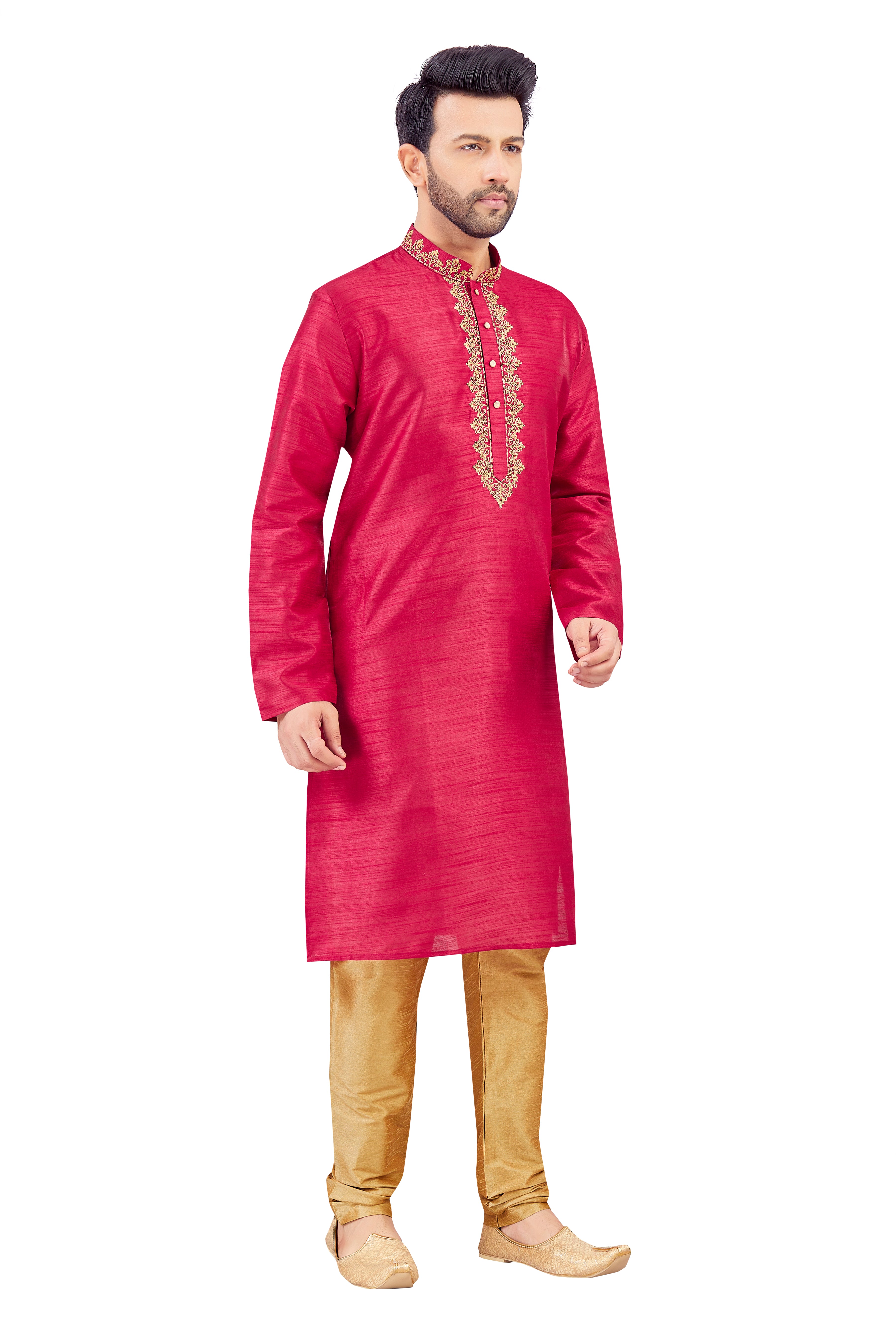 Mens Silk Kurta Set - Roop Darshan