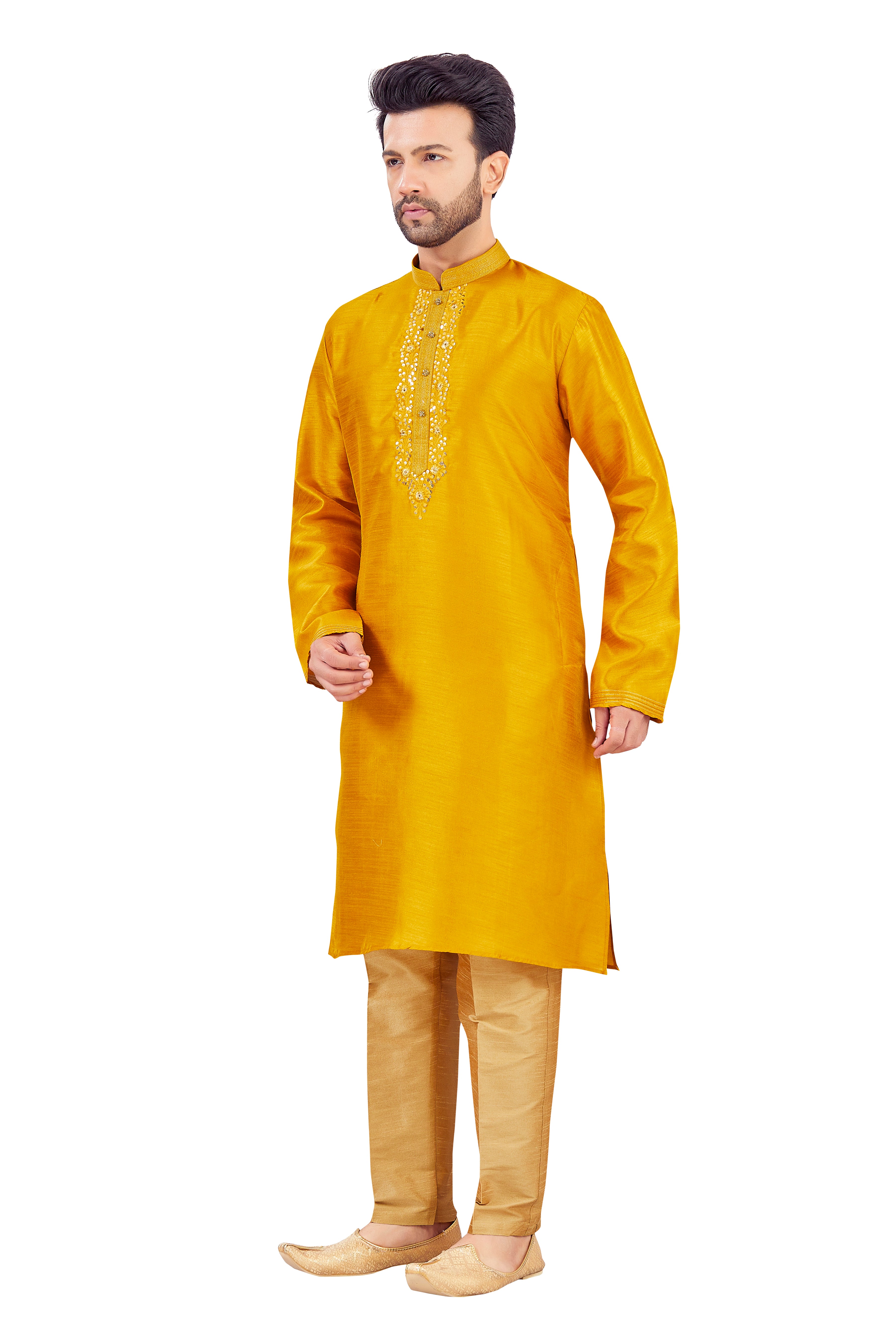 Mens Silk Kurta Set - Roop Darshan