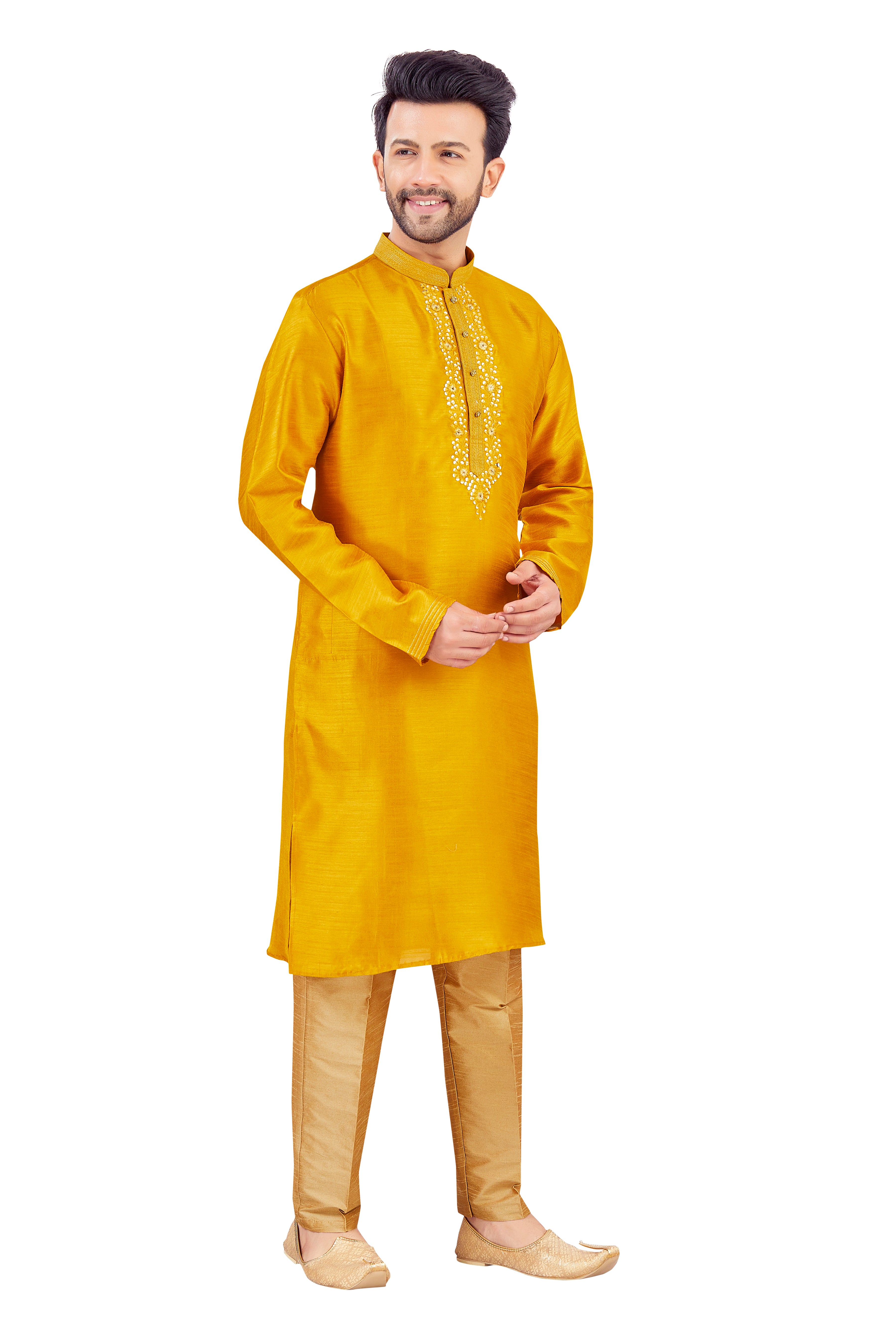 Mens Silk Kurta Set - Roop Darshan