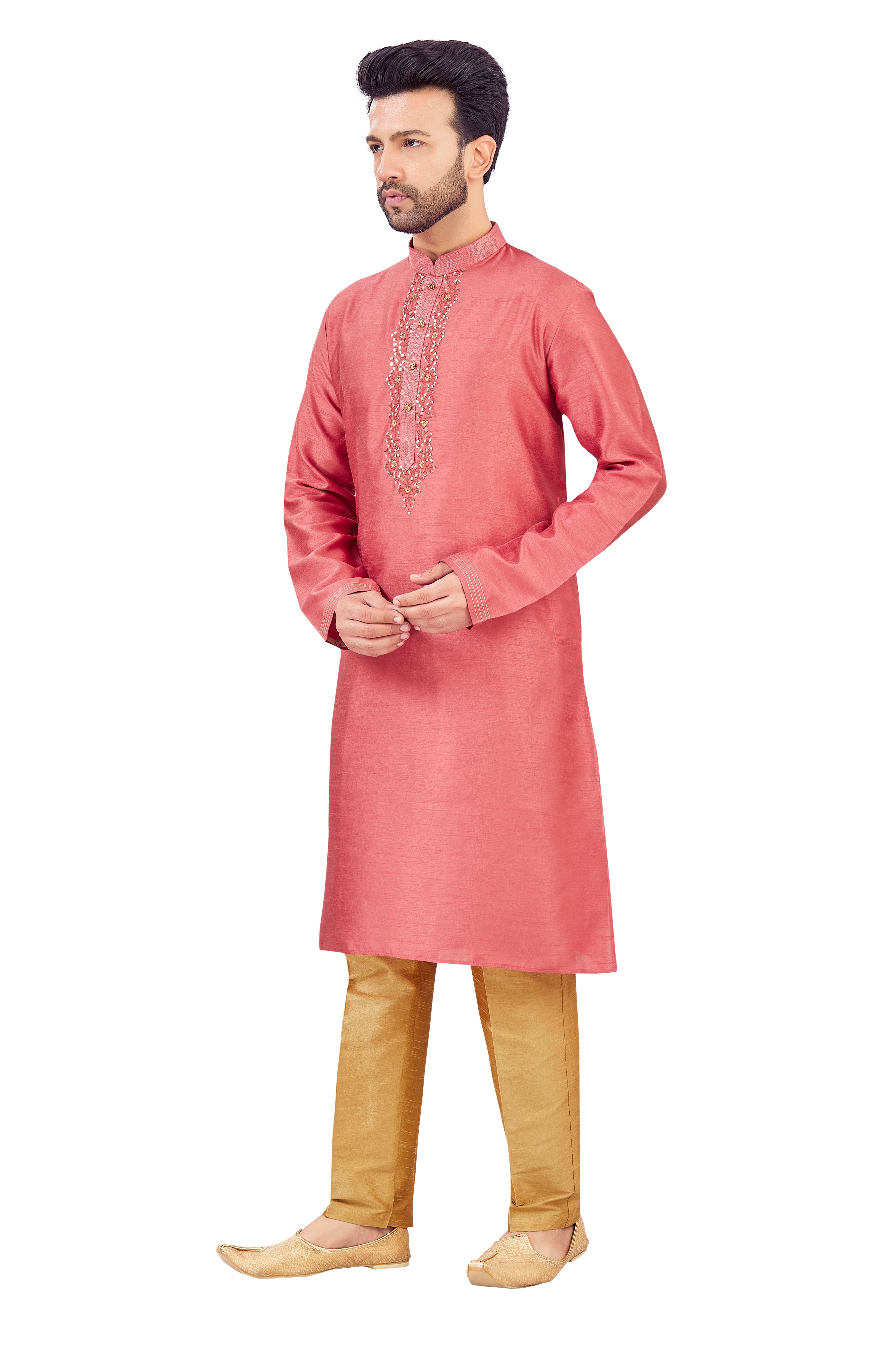 Mens Silk Kurta Set - Roop Darshan