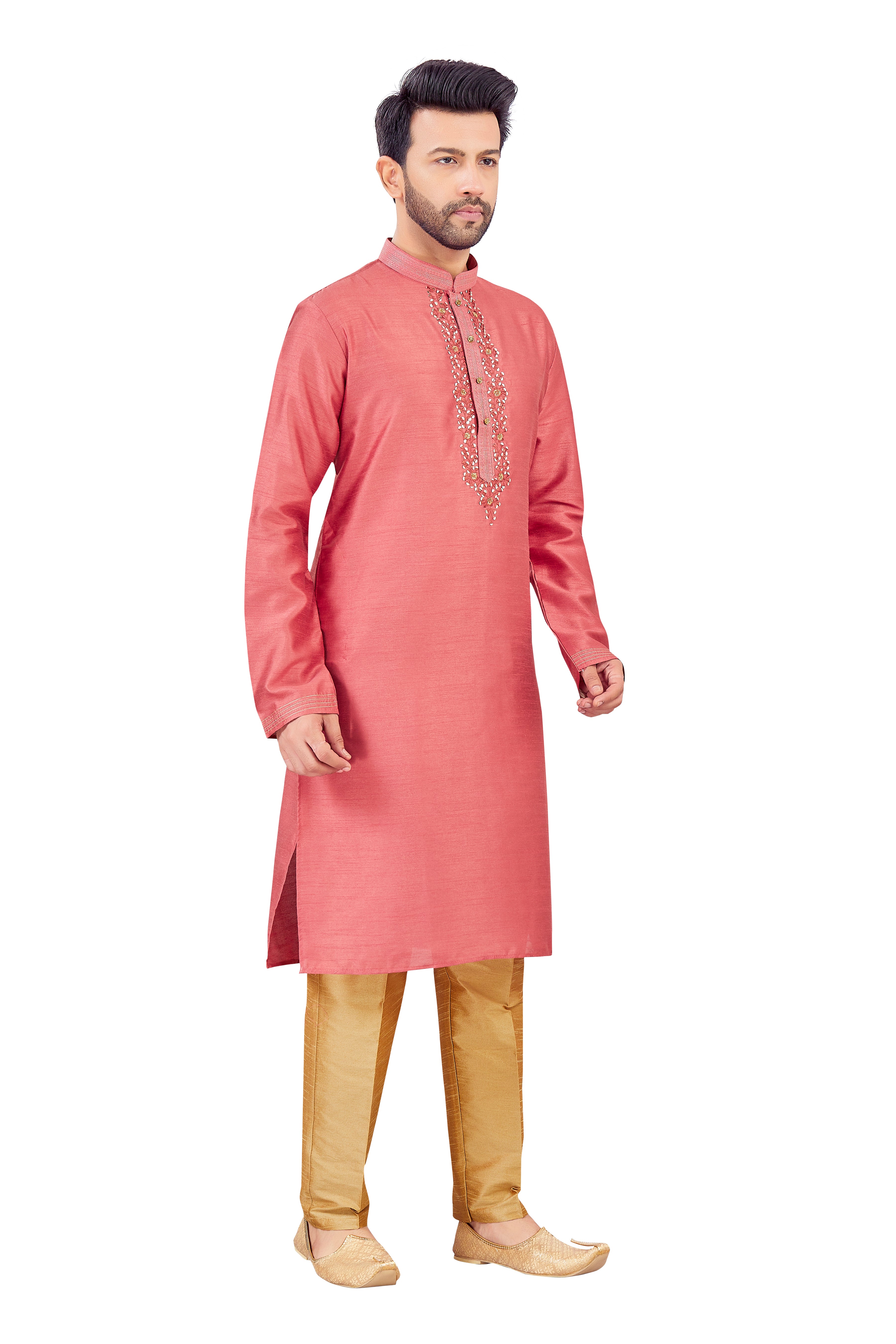 Mens Silk Kurta Set - Roop Darshan