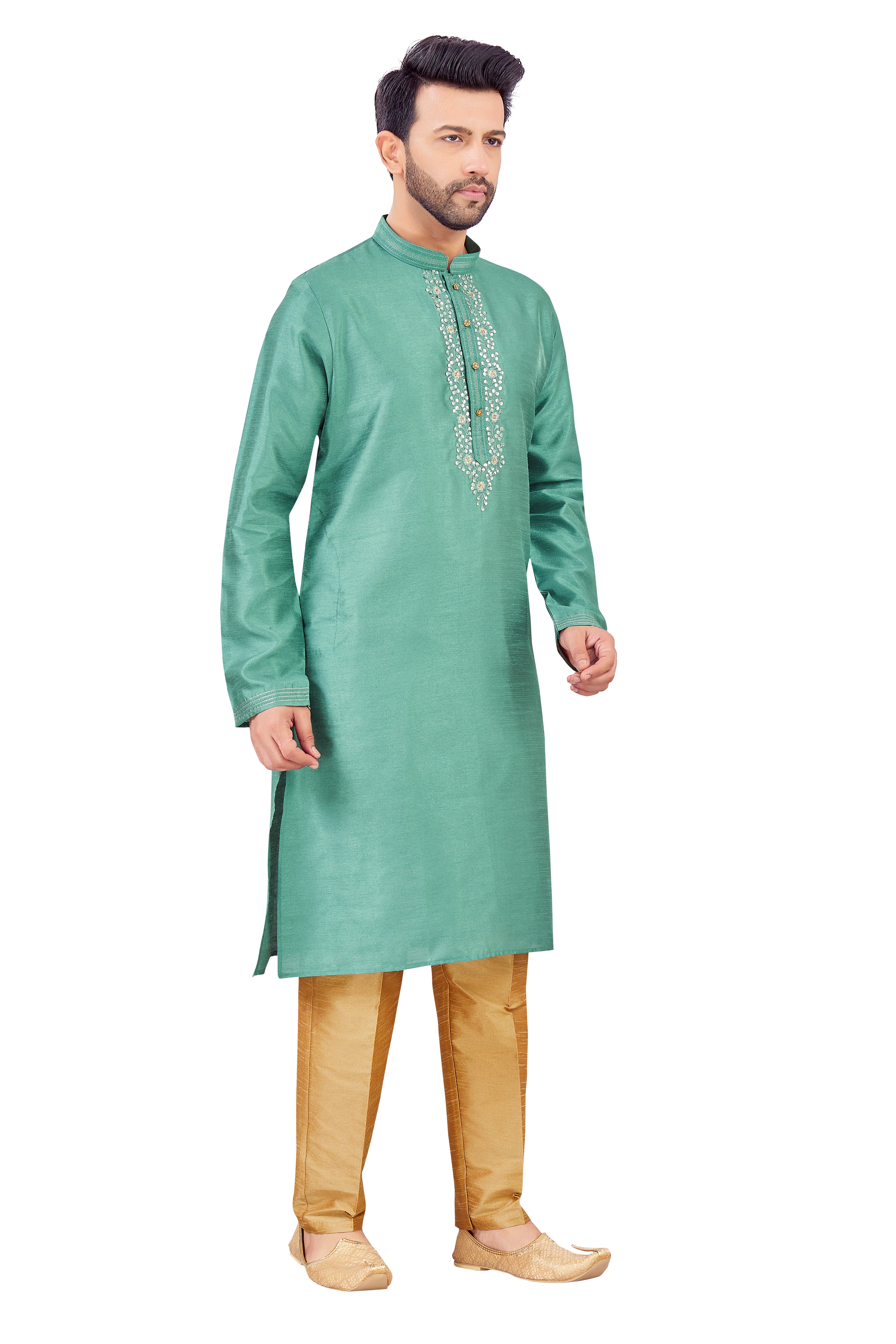 Mens Silk Kurta Set - Roop Darshan