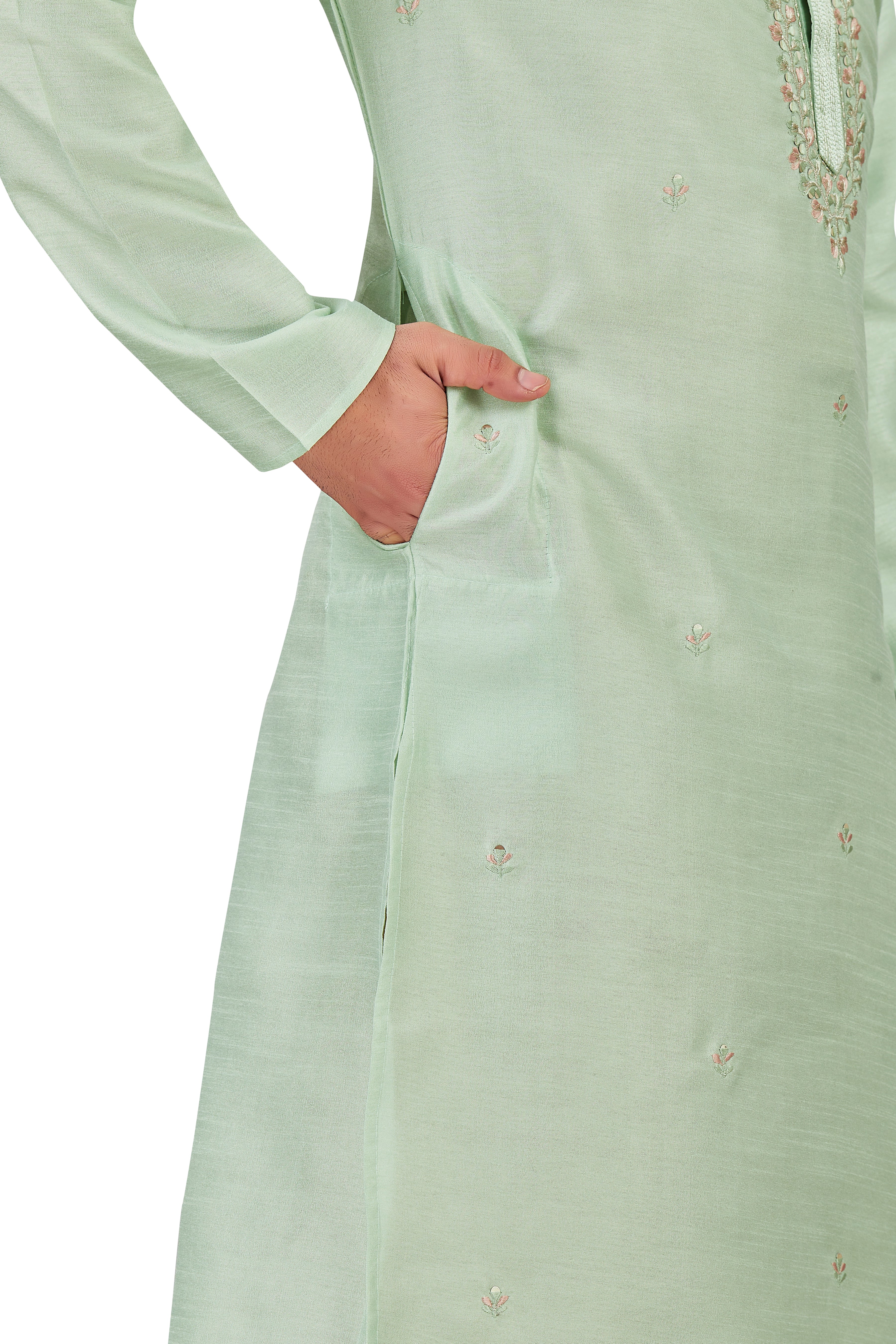 Mens Silk Kurta Set - Roop Darshan