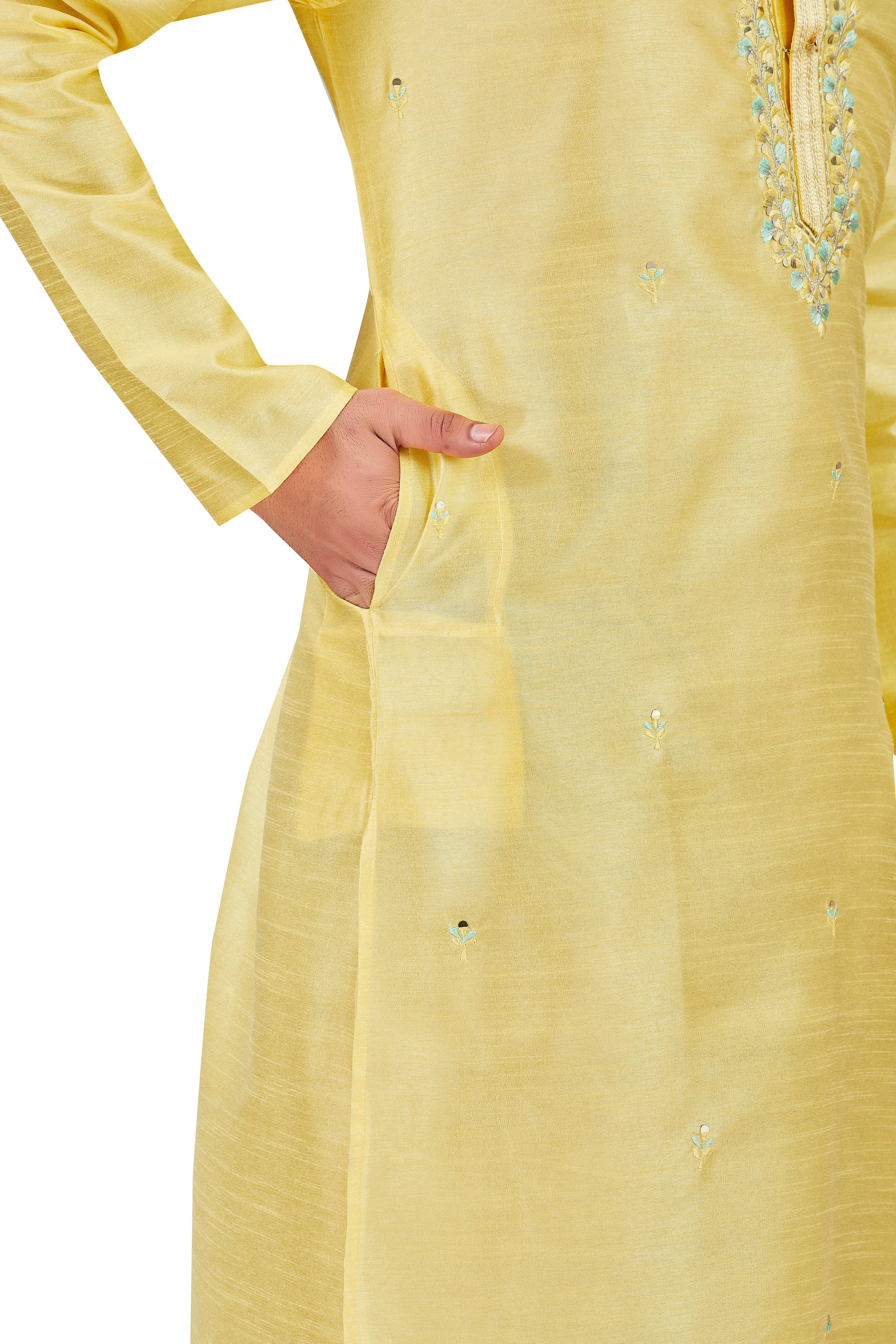 Mens Silk Kurta Set - Roop Darshan