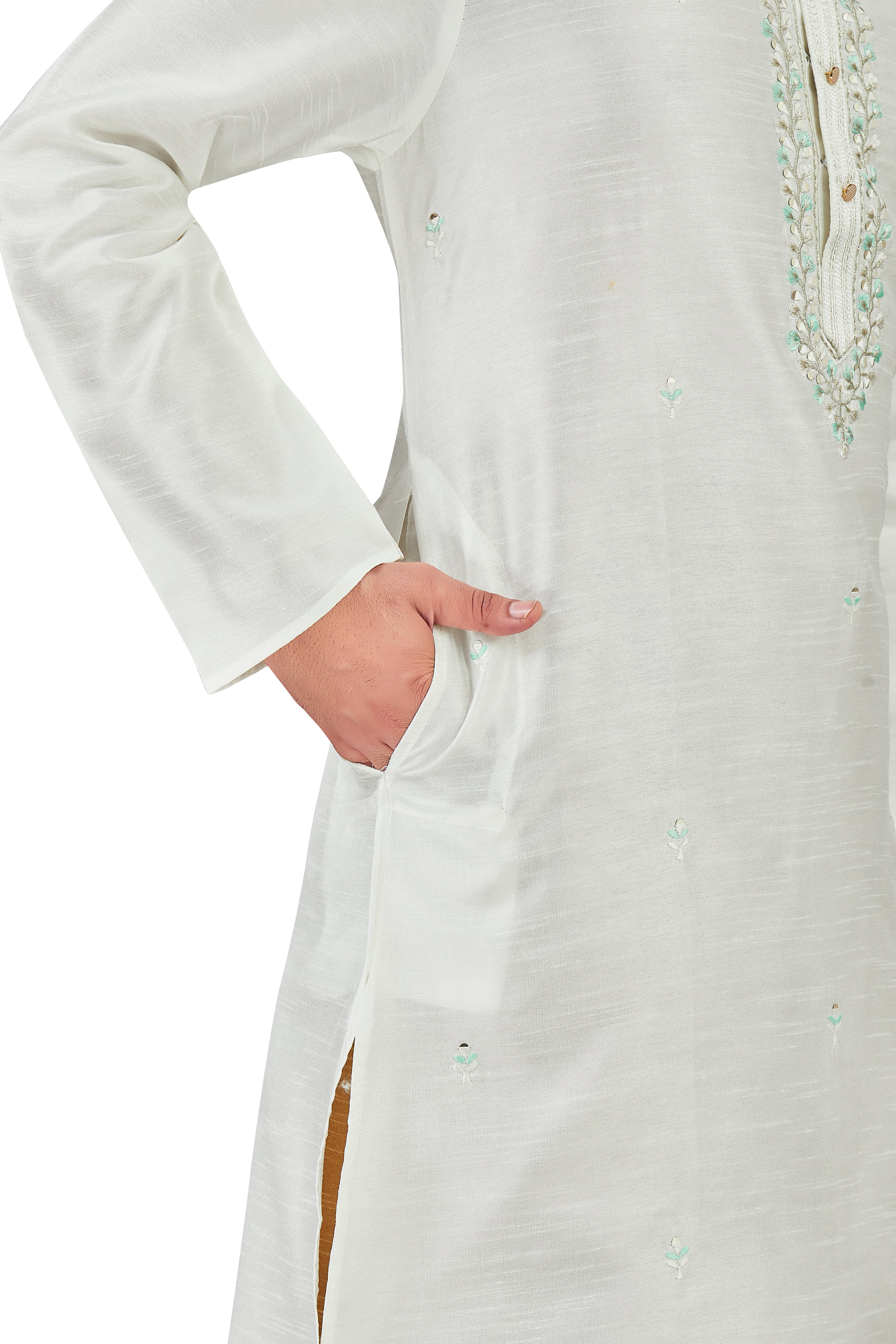 Mens Silk Kurta Set - Roop Darshan