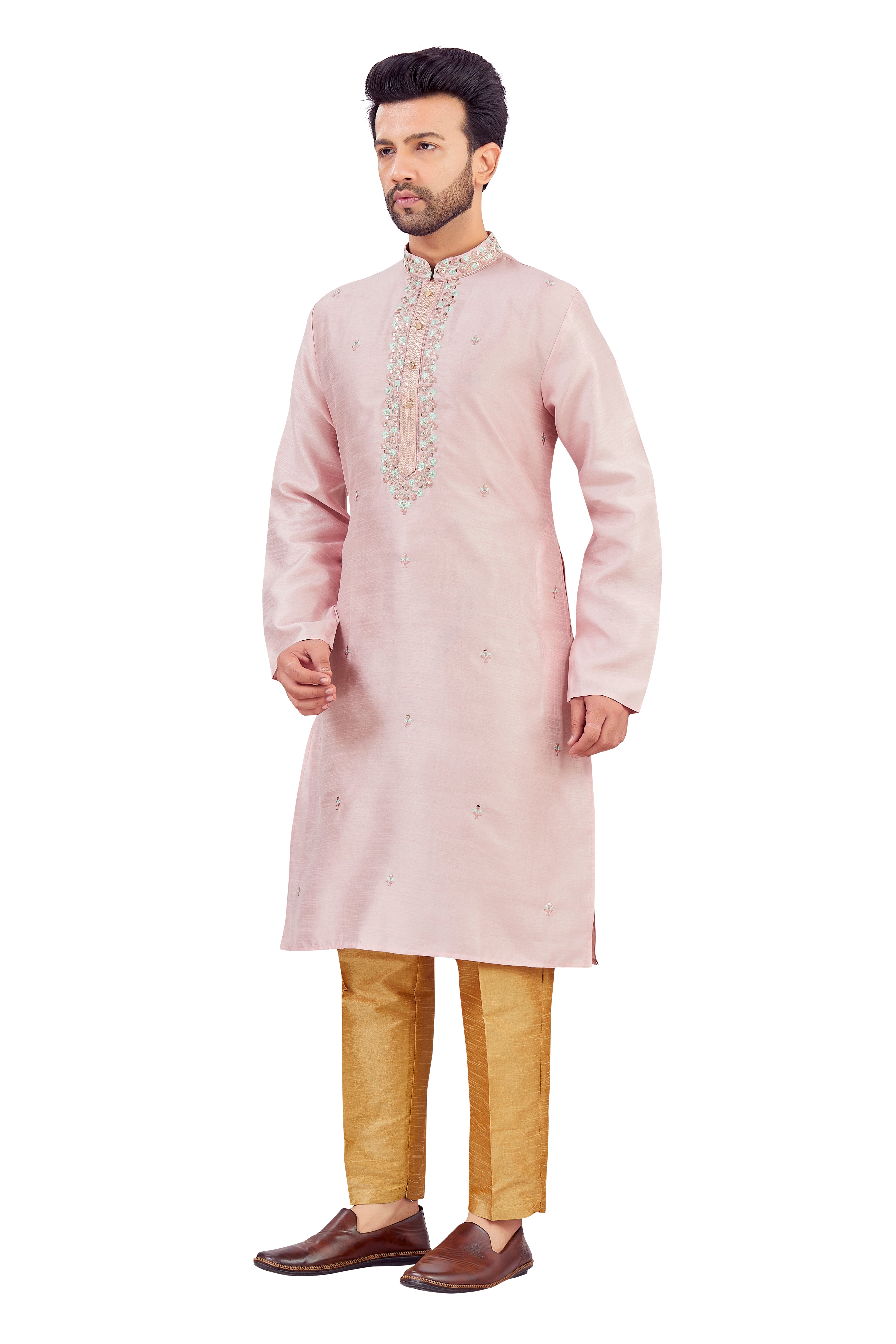 Mens Silk Kurta Set - Roop Darshan