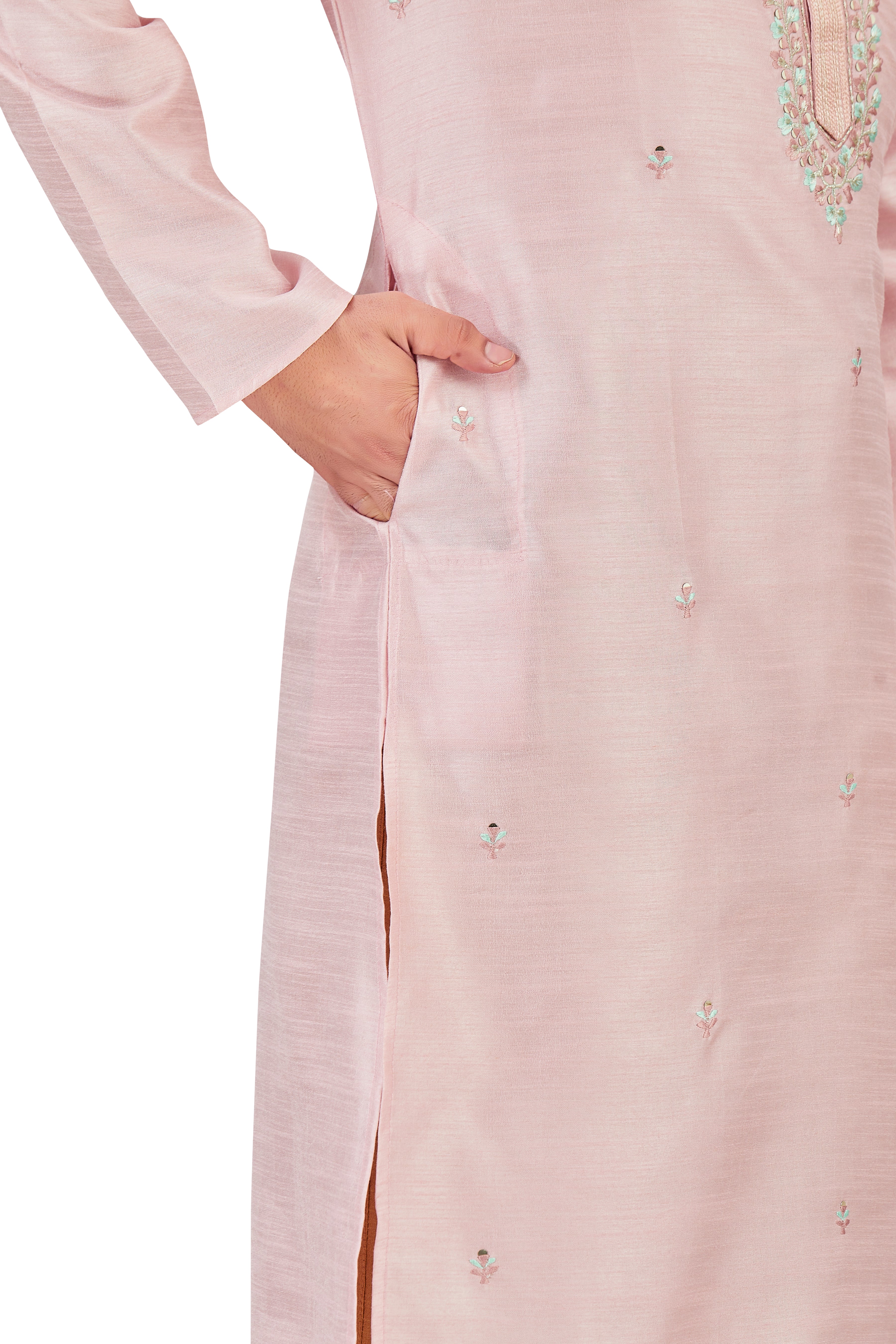 Mens Silk Kurta Set - Roop Darshan