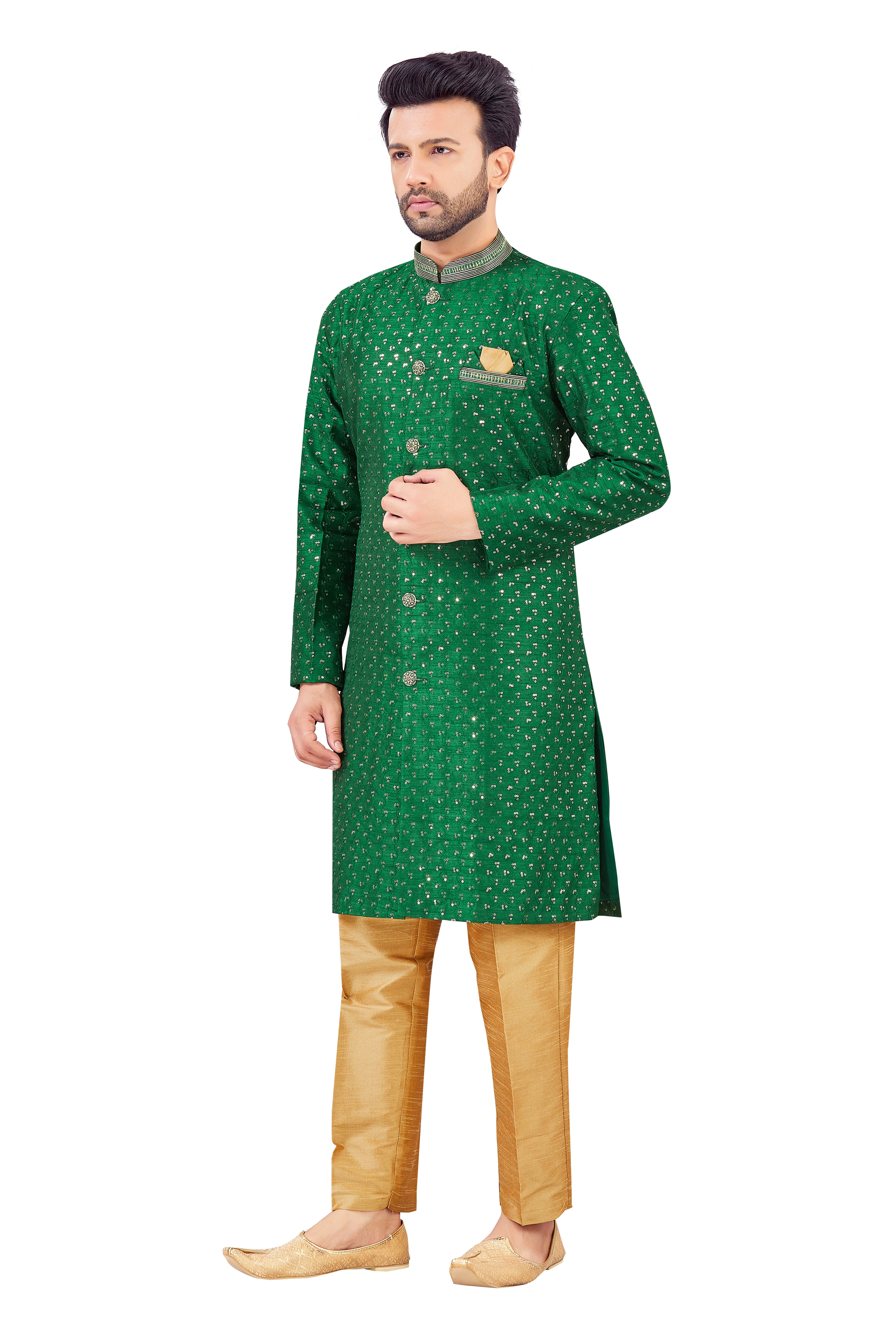 Mens Silk Kurta Set - Roop Darshan