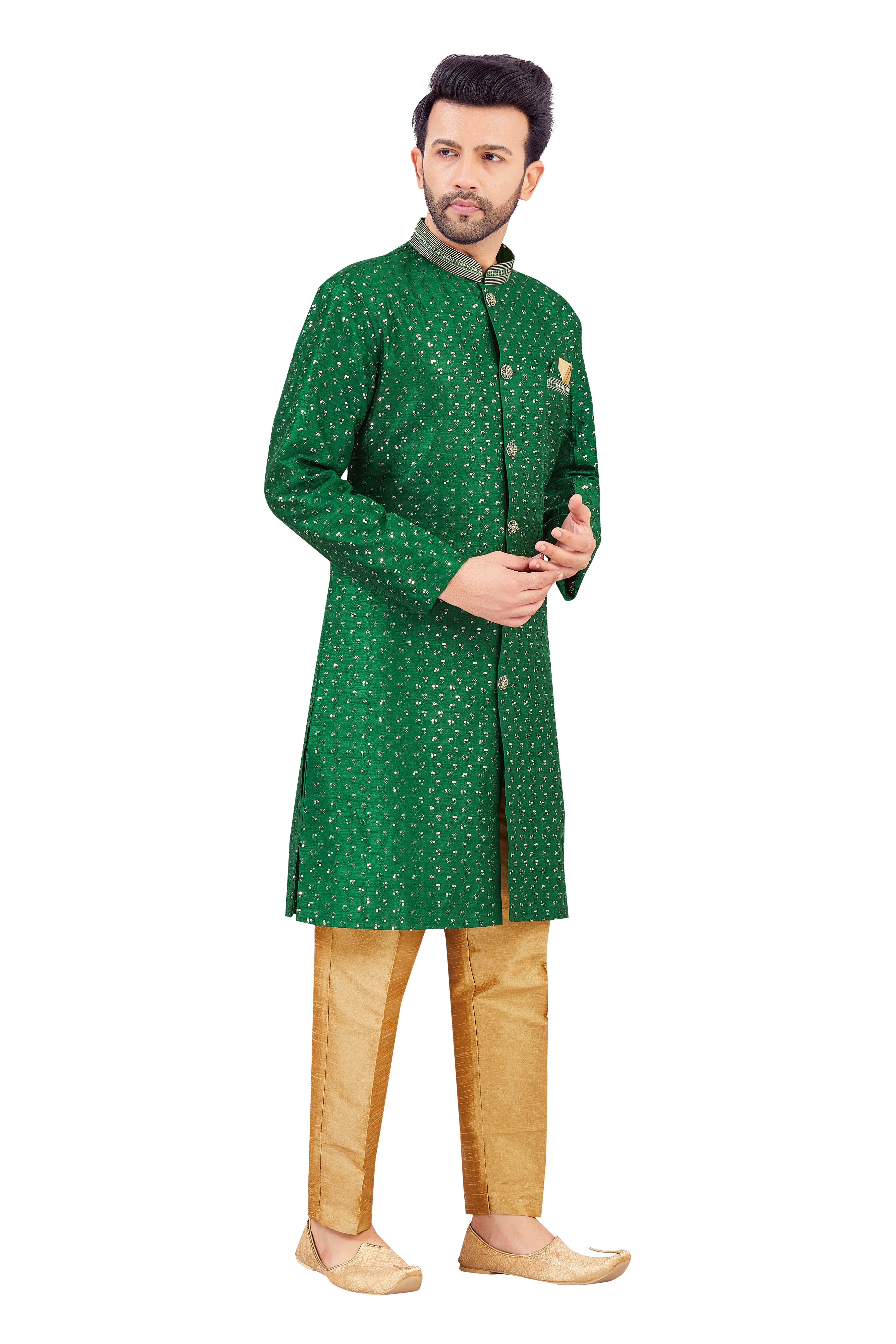 Mens Silk Kurta Set - Roop Darshan