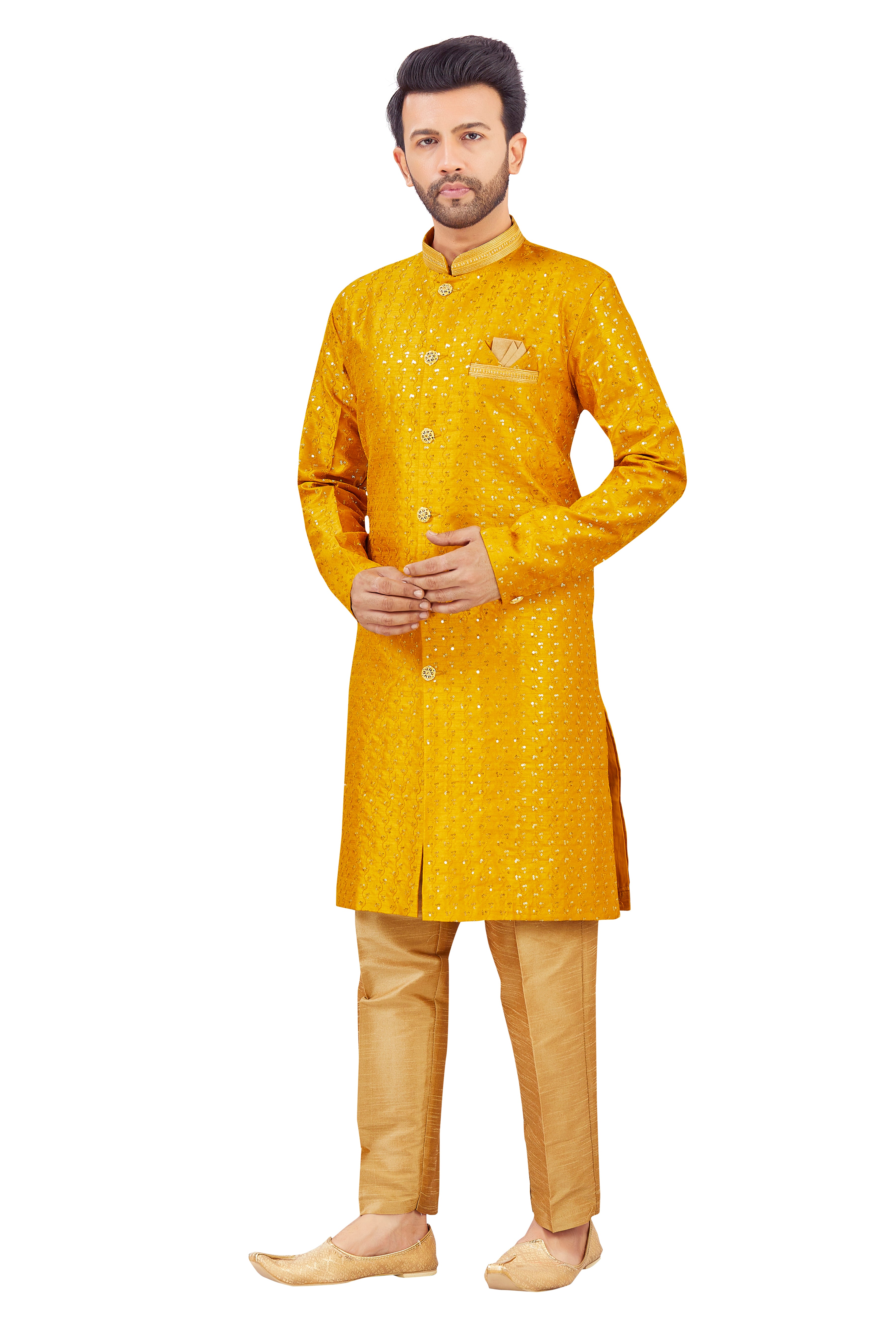 Mens Silk Kurta Set - Roop Darshan