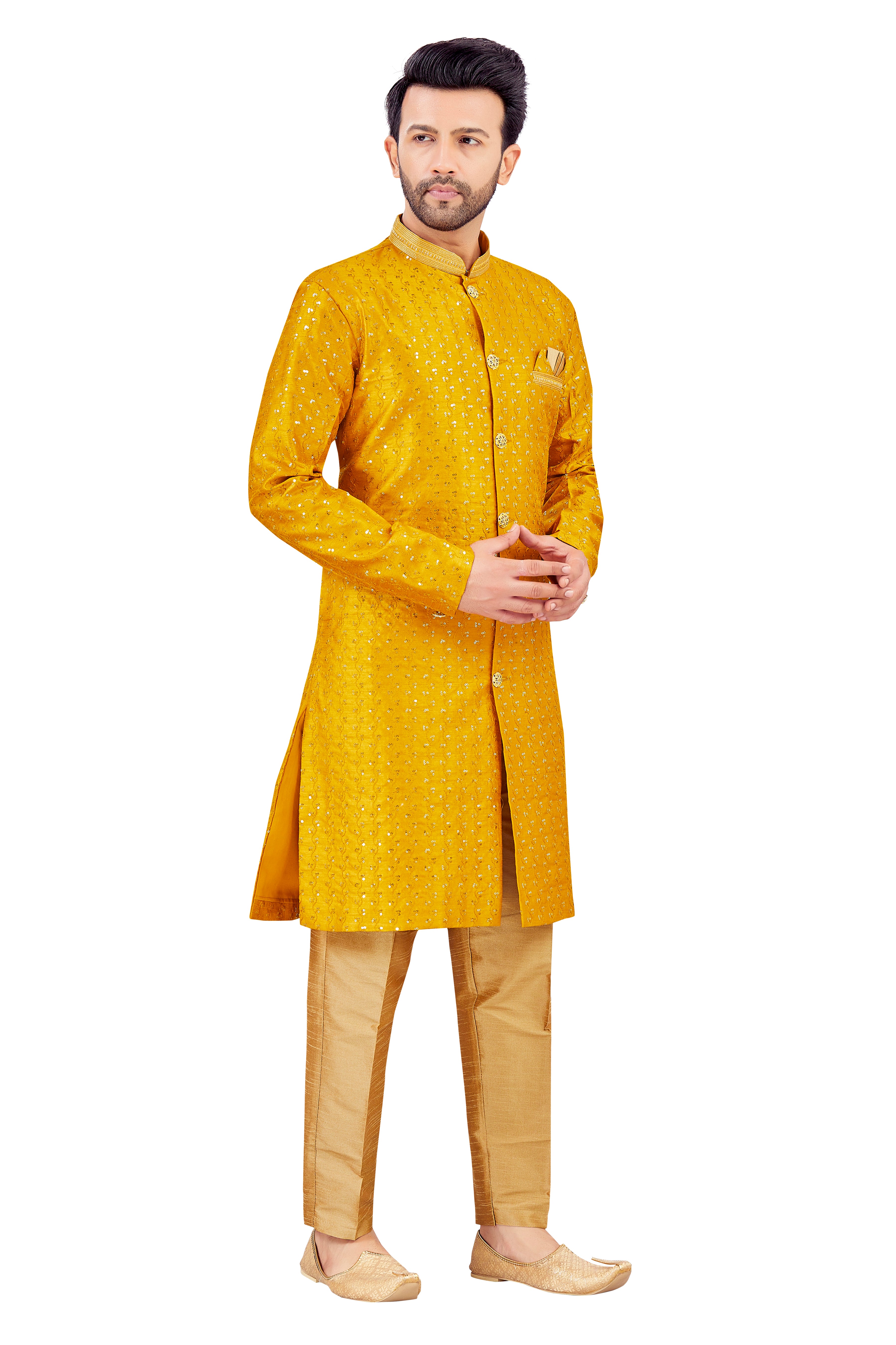 Mens Silk Kurta Set - Roop Darshan
