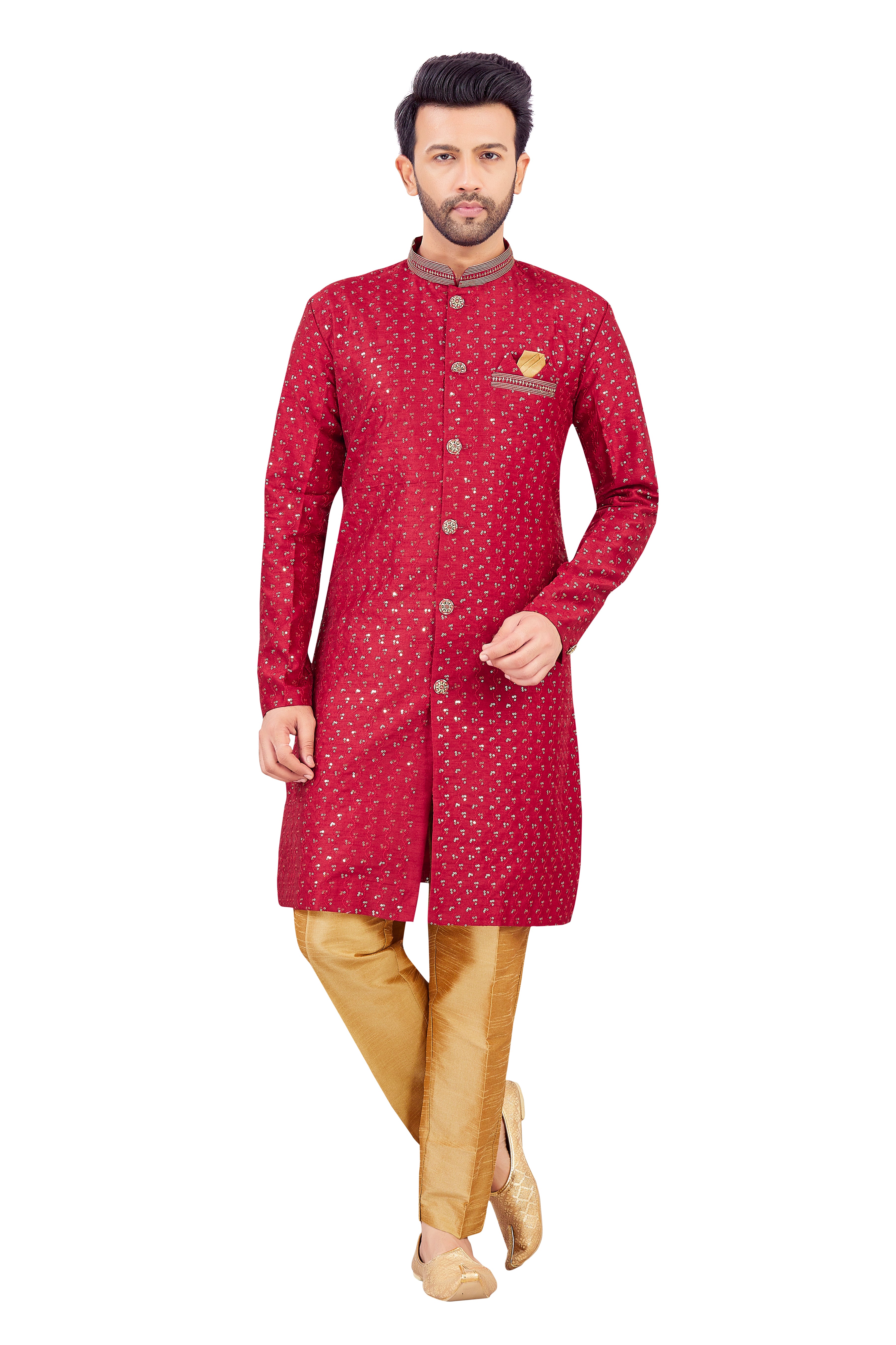 Mens Silk Kurta Set - Roop Darshan