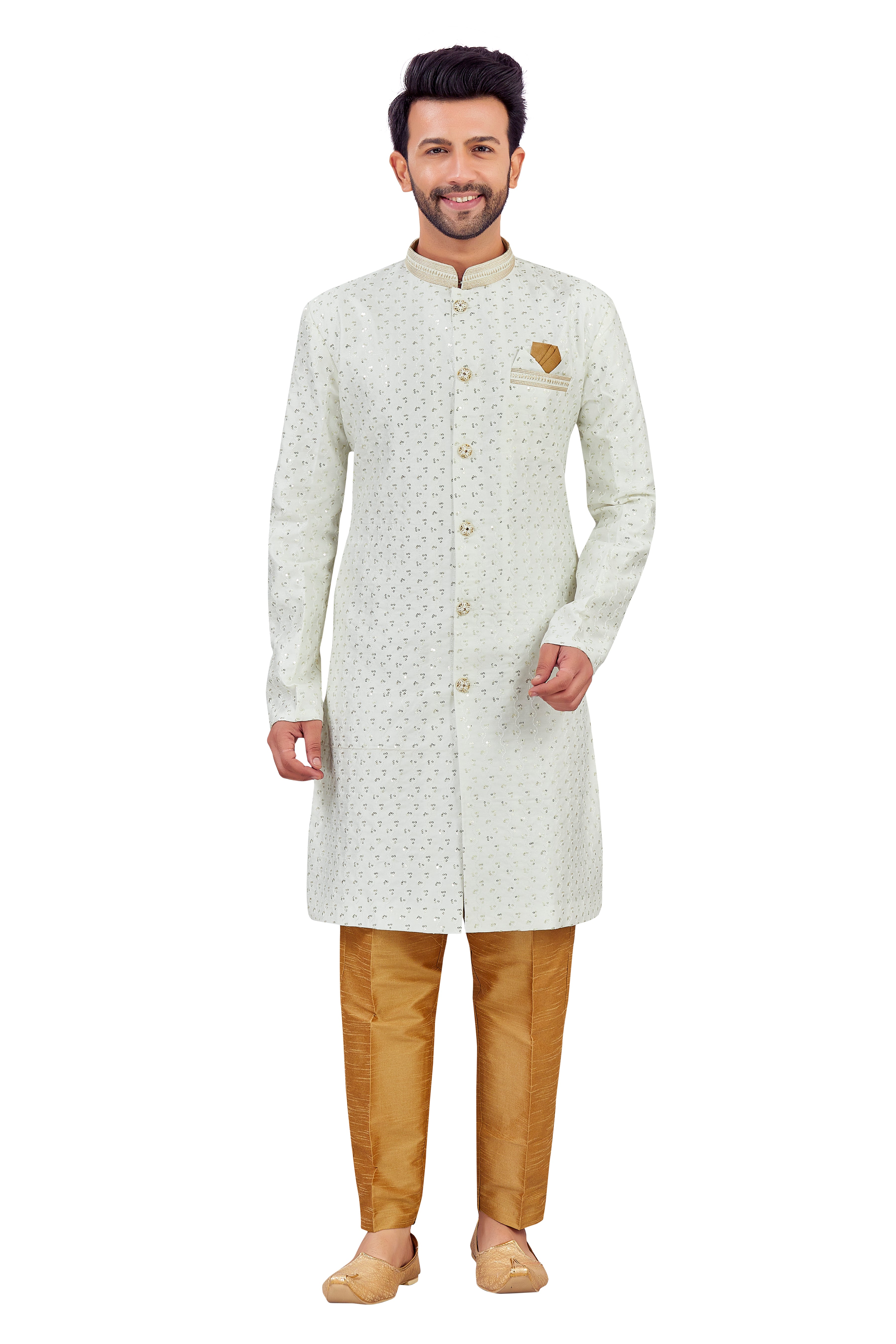 Mens Silk Kurta Set - Roop Darshan
