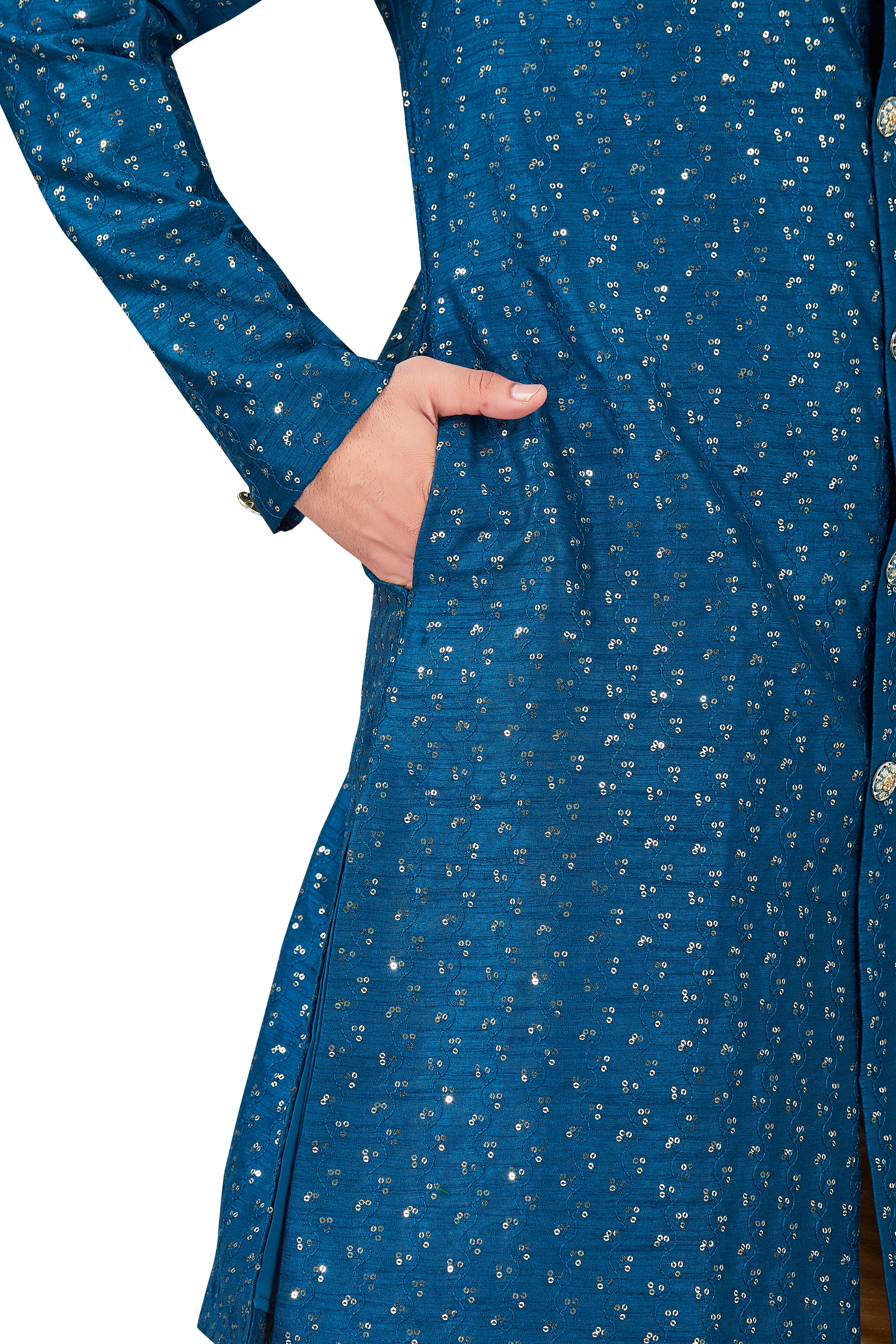 Mens Silk Kurta Set - Roop Darshan
