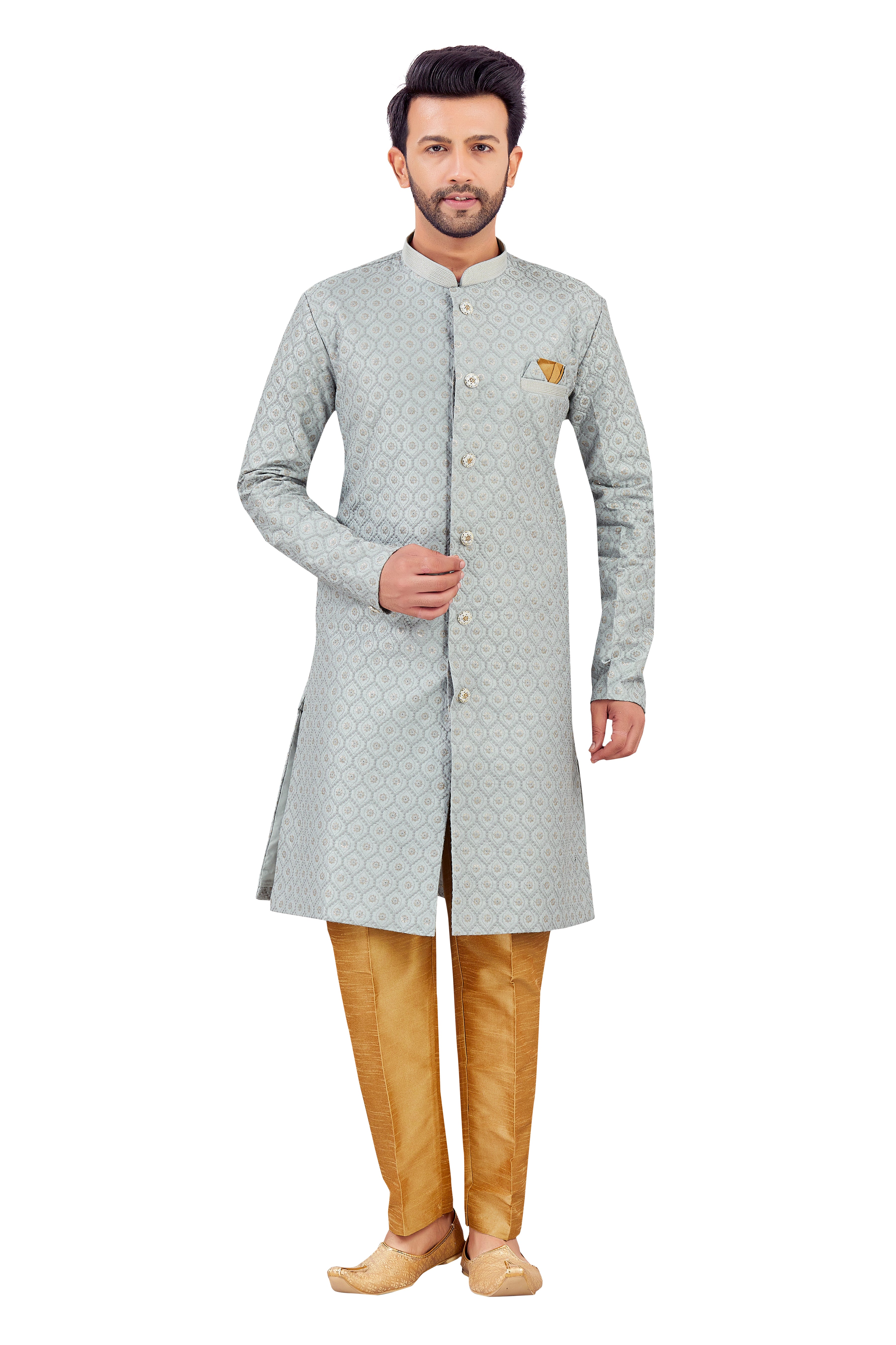 Mens Silk Kurta Set - Roop Darshan